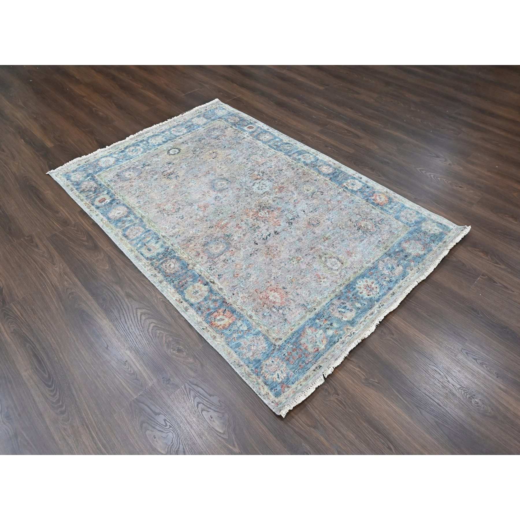 Oushak-And-Peshawar-Hand-Knotted-Rug-52100