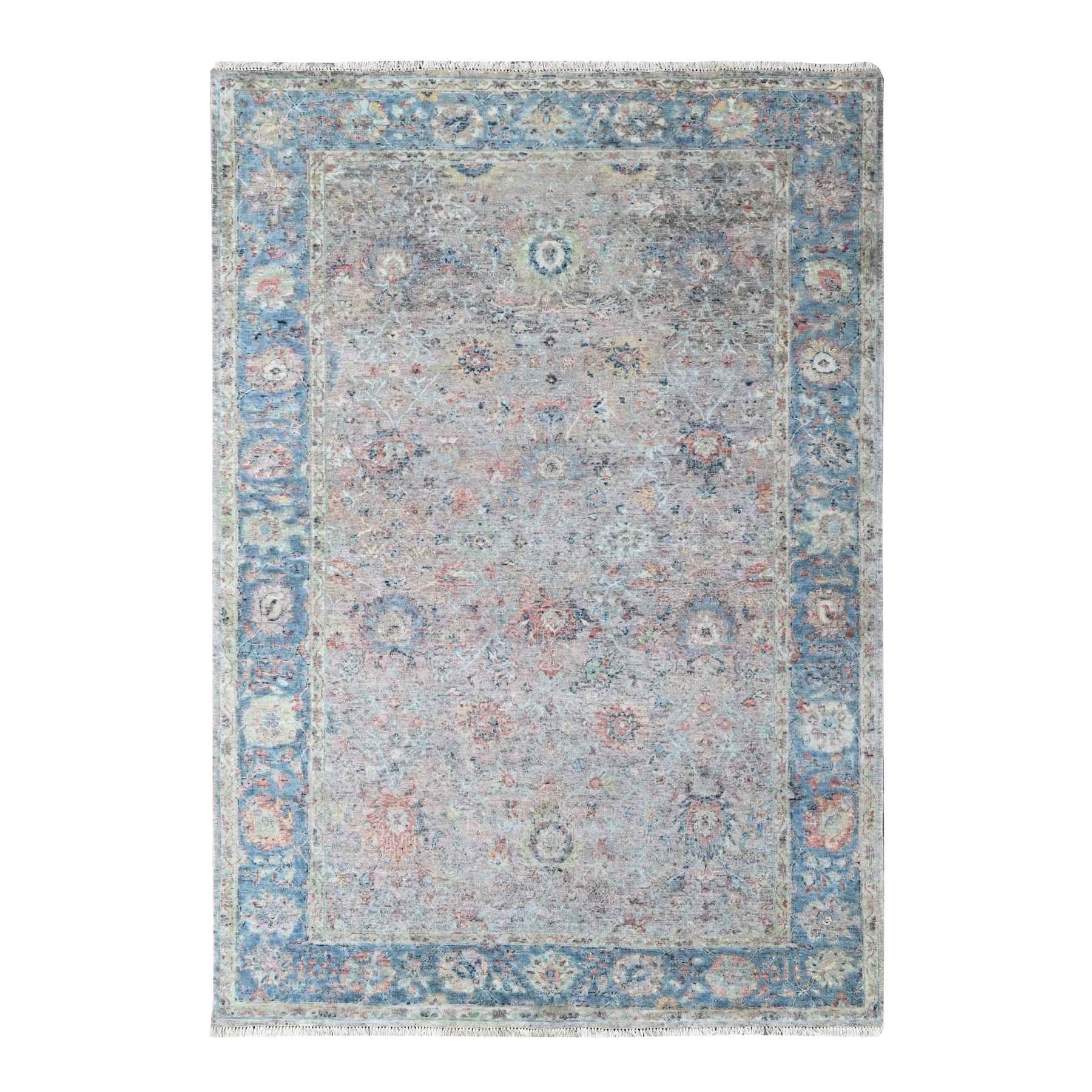 Oushak-And-Peshawar-Hand-Knotted-Rug-52105