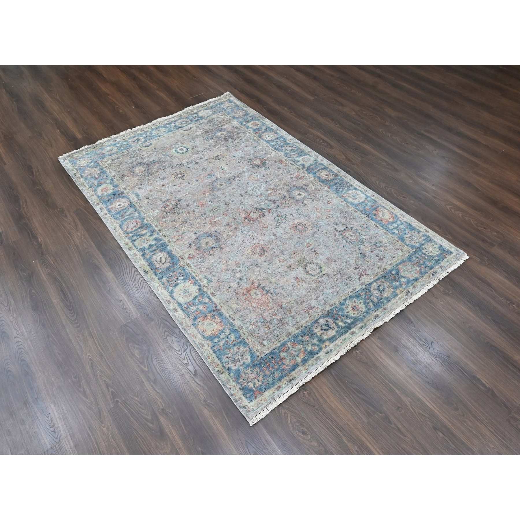 Oushak-And-Peshawar-Hand-Knotted-Rug-52105
