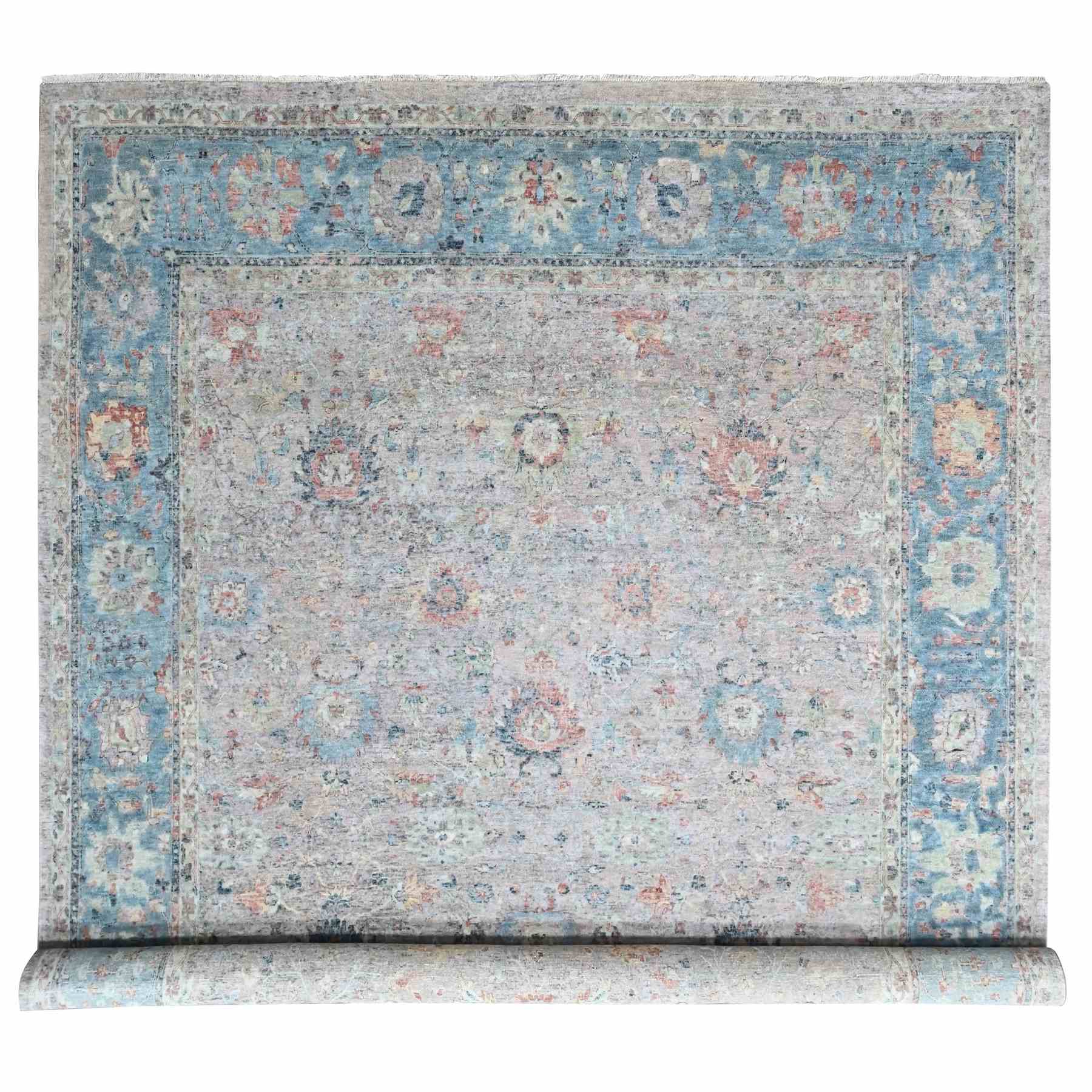 Oushak-And-Peshawar-Hand-Knotted-Rug-52120