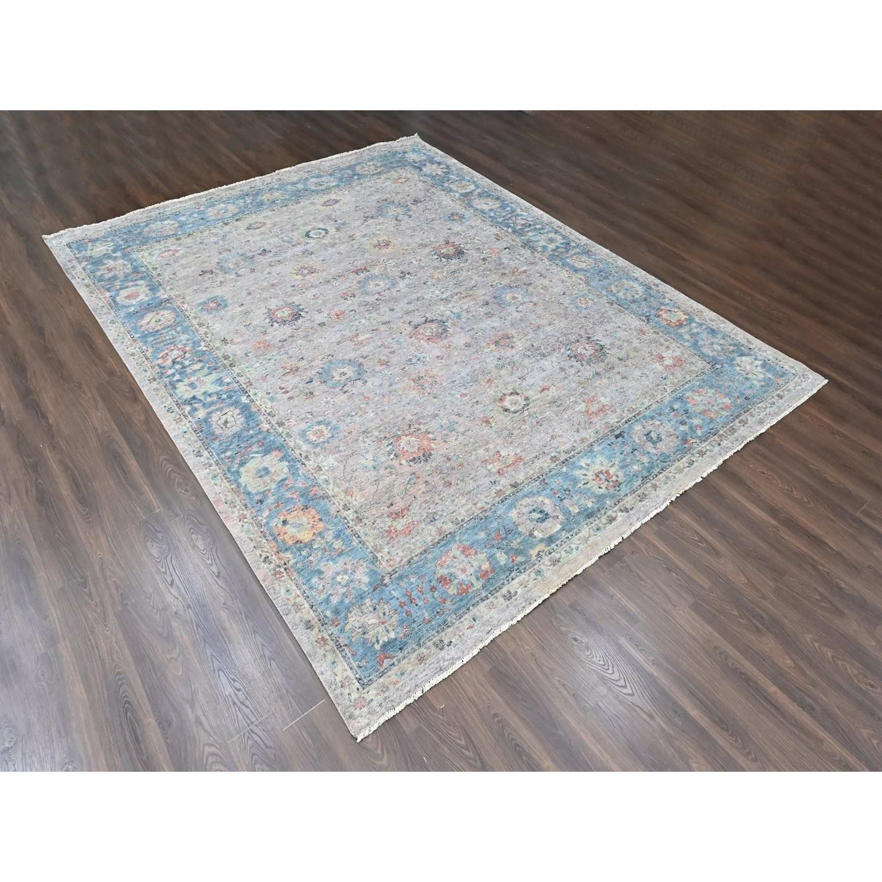 Oushak-And-Peshawar-Hand-Knotted-Rug-52120