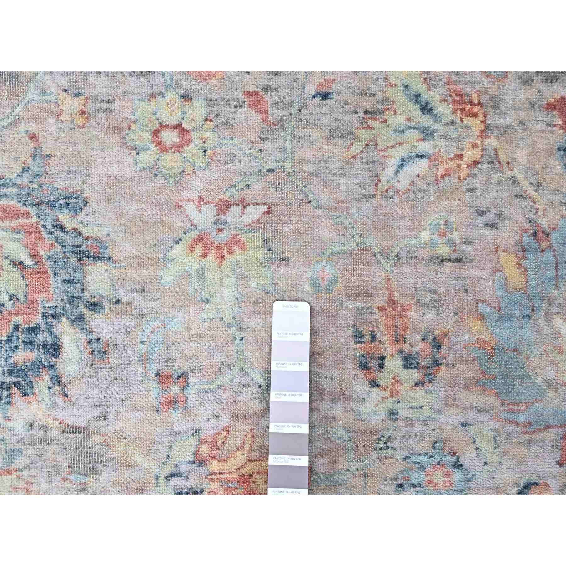 Oushak-And-Peshawar-Hand-Knotted-Rug-52120