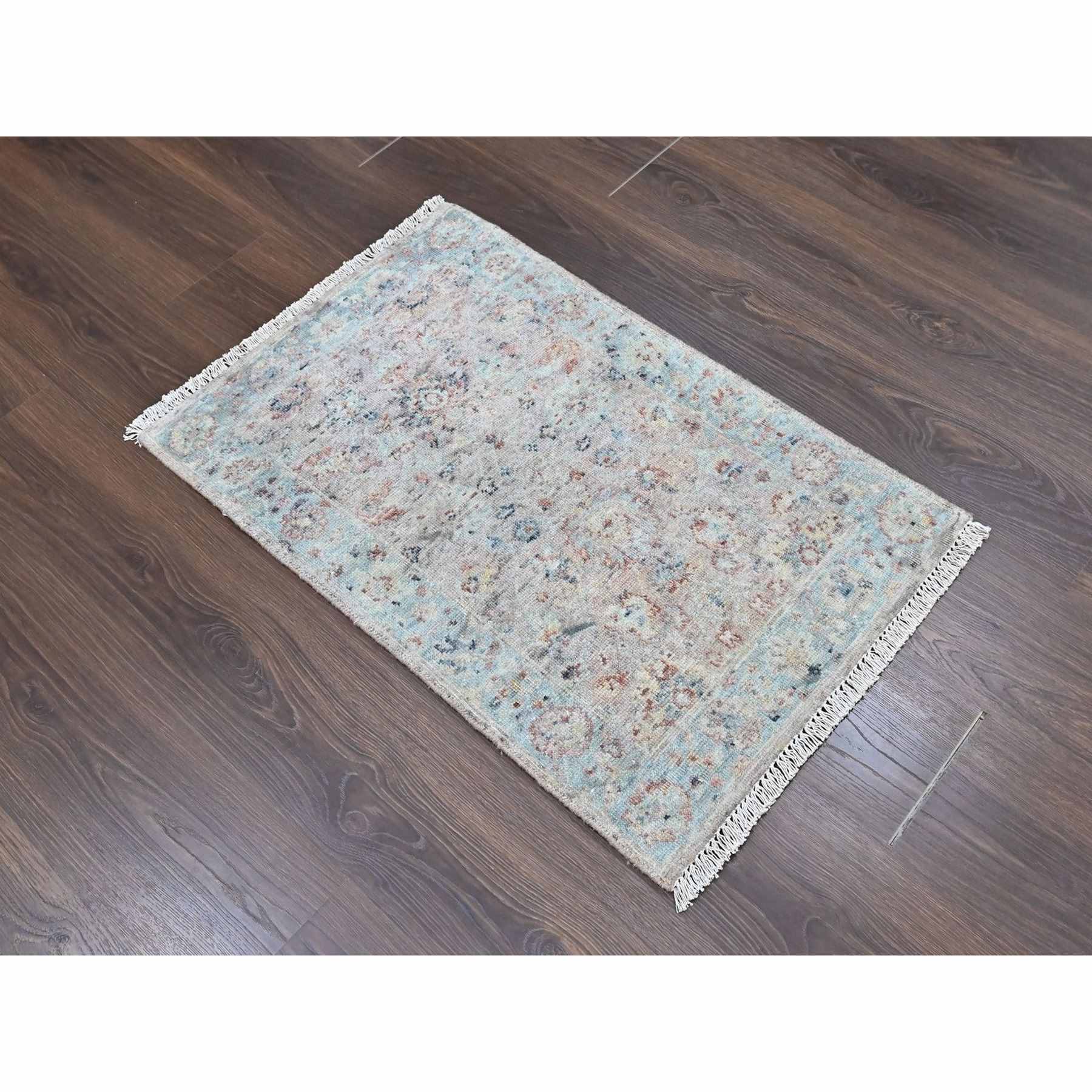 Oushak-And-Peshawar-Hand-Knotted-Rug-52125