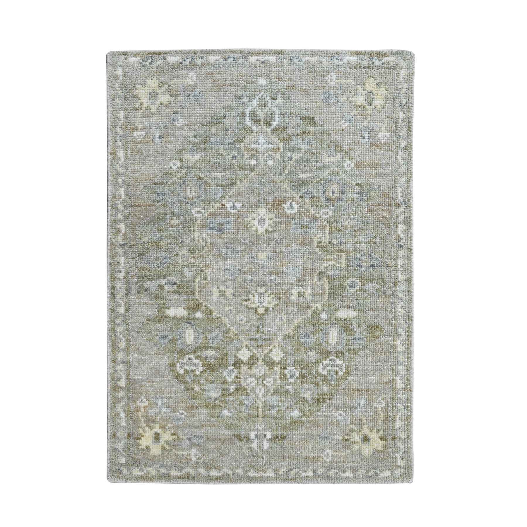 Oushak-And-Peshawar-Hand-Knotted-Rug-52130