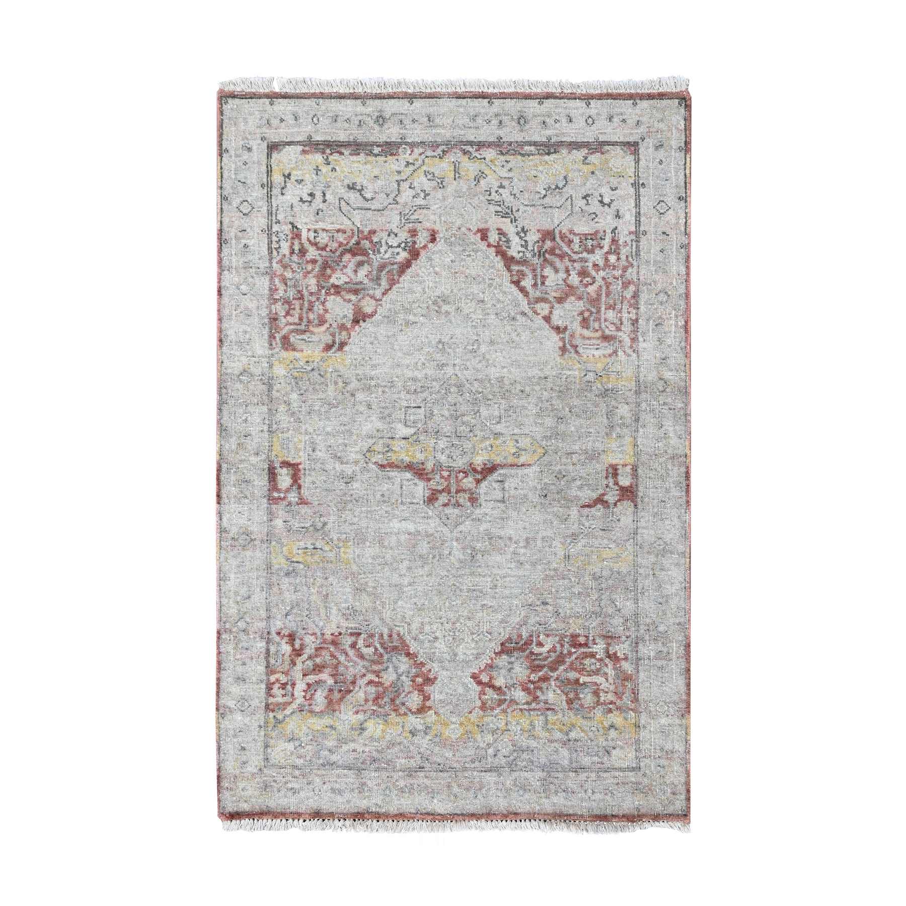 Oushak-And-Peshawar-Hand-Knotted-Rug-52160