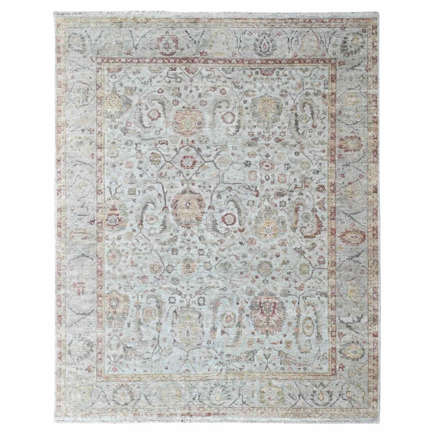 Oushak-And-Peshawar-Hand-Knotted-Rug-52175