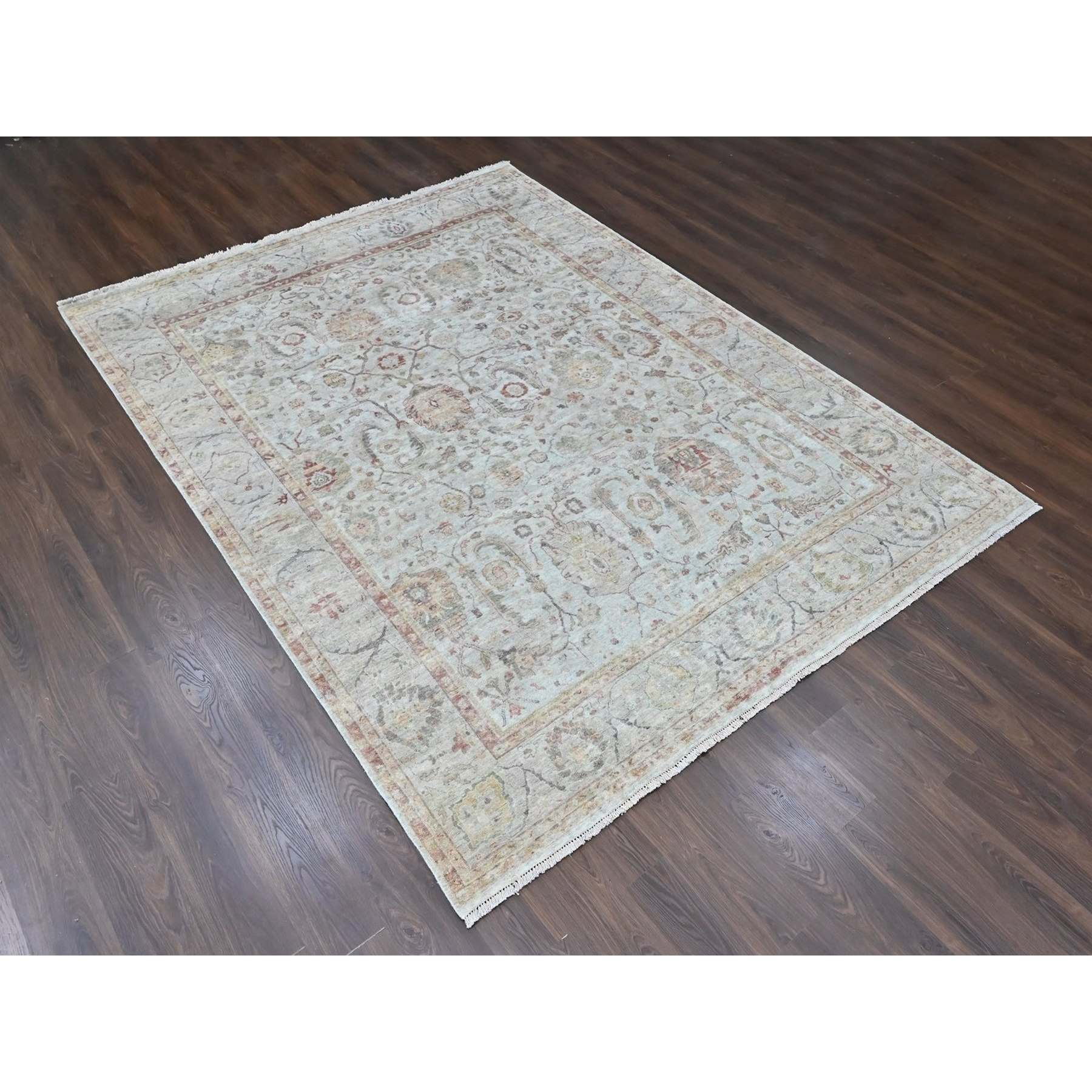 Oushak-And-Peshawar-Hand-Knotted-Rug-52175