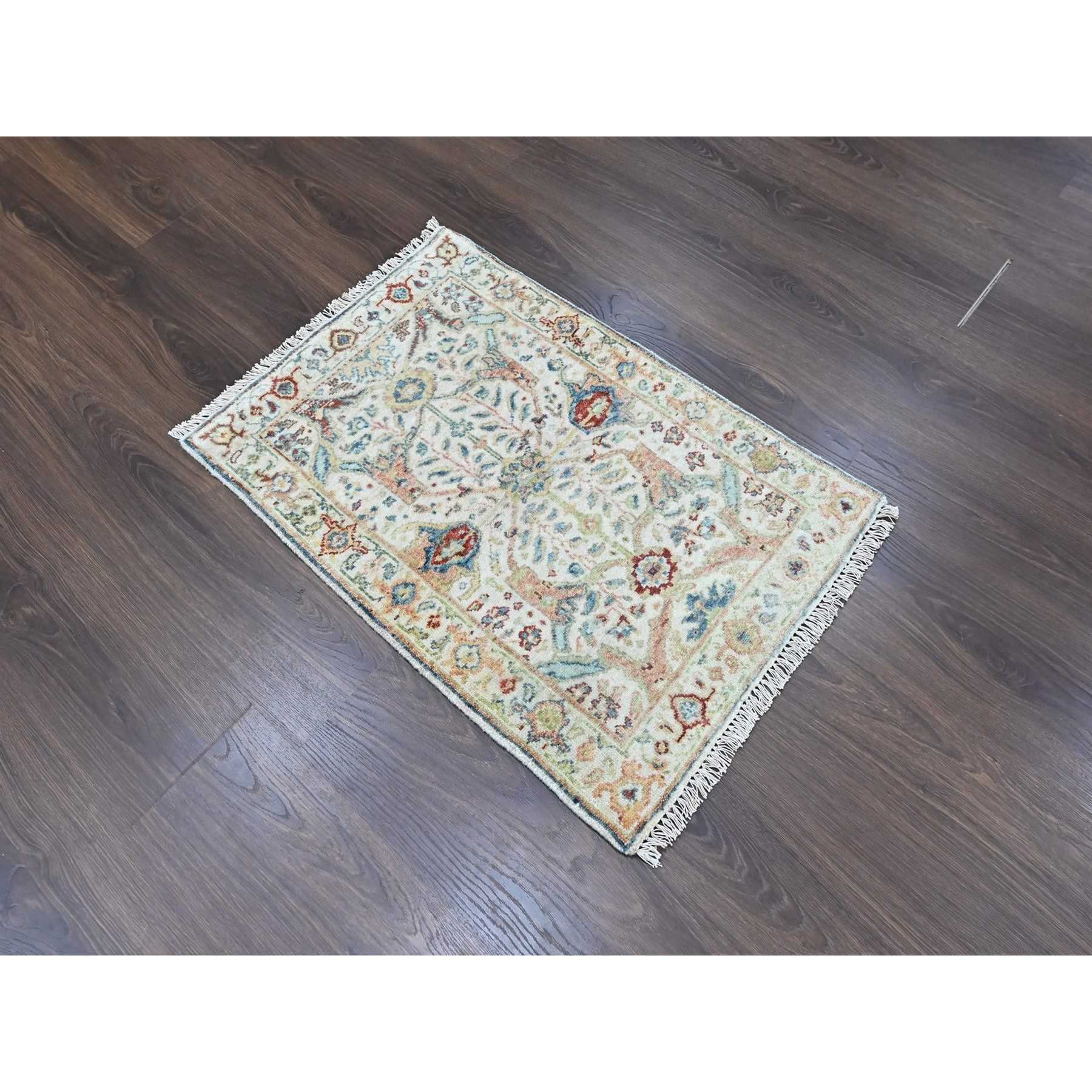 Oushak-And-Peshawar-Hand-Knotted-Rug-52225
