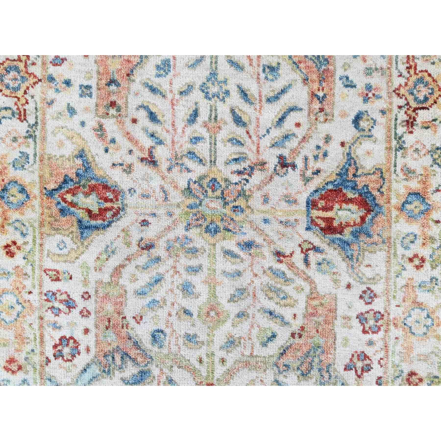 Oushak-And-Peshawar-Hand-Knotted-Rug-52225