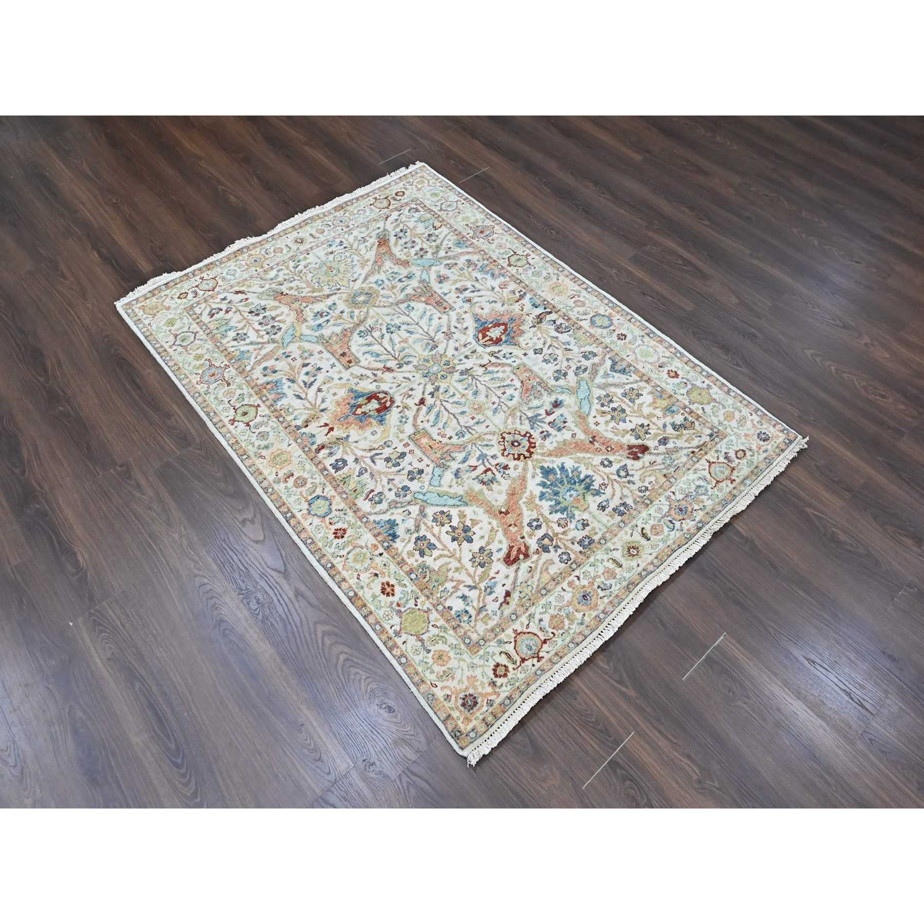 Oushak-And-Peshawar-Hand-Knotted-Rug-52230