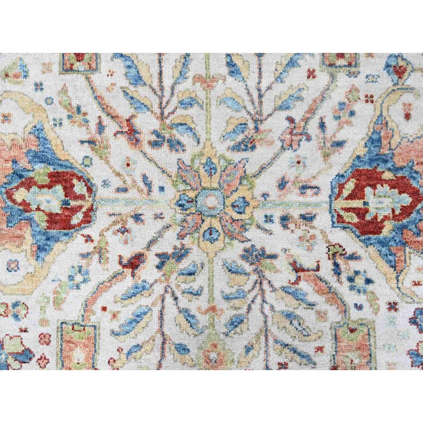 Oushak-And-Peshawar-Hand-Knotted-Rug-52230