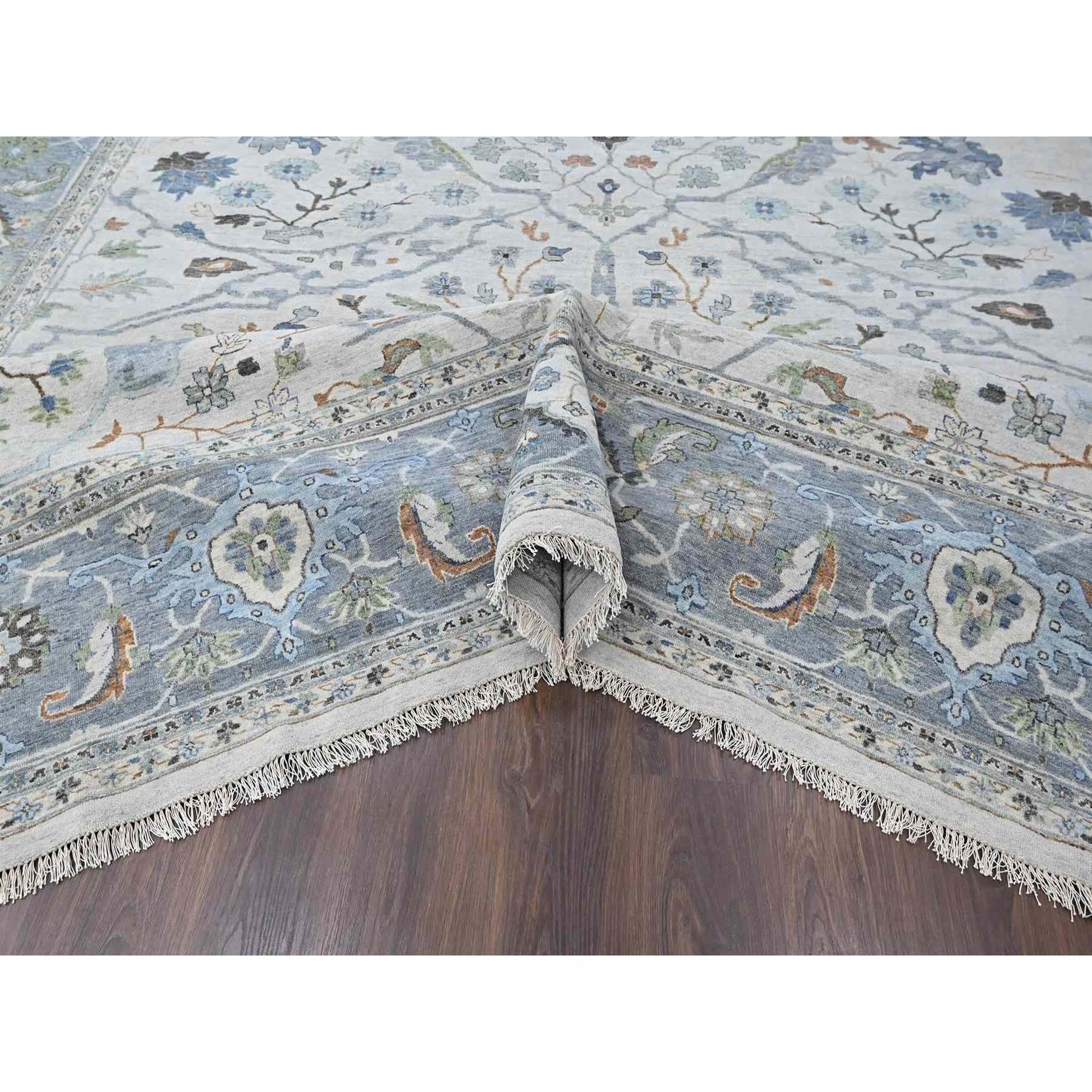 Oushak-And-Peshawar-Hand-Knotted-Rug-52285