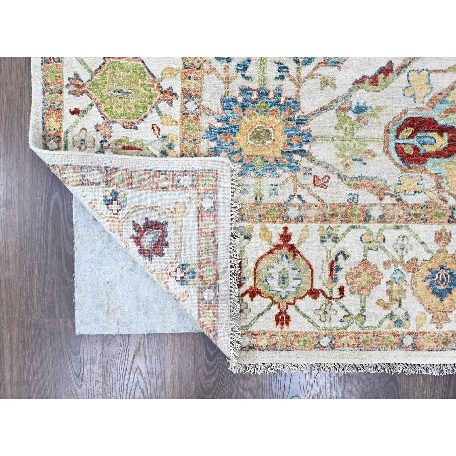 Oushak-And-Peshawar-Hand-Knotted-Rug-52290