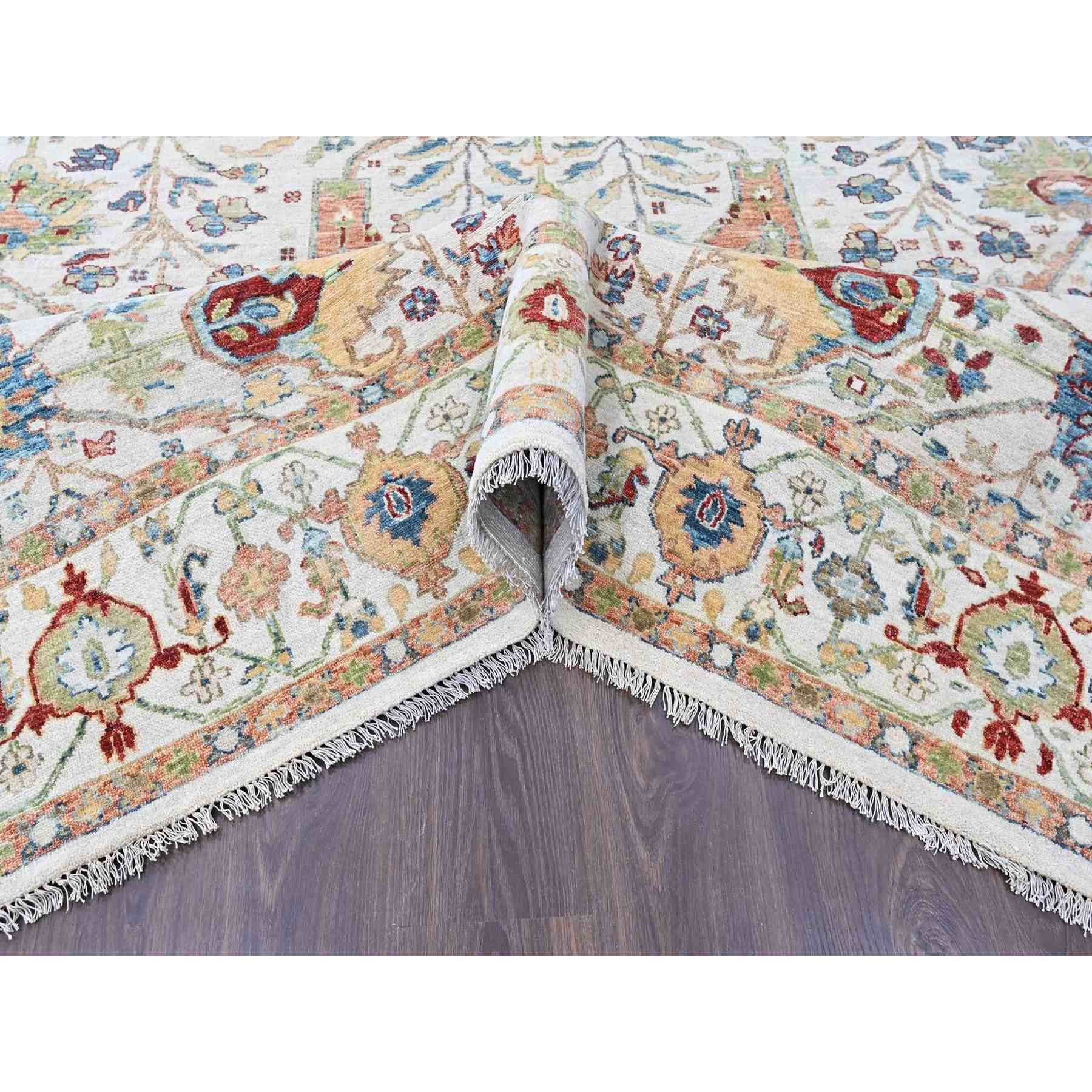 Oushak-And-Peshawar-Hand-Knotted-Rug-52290