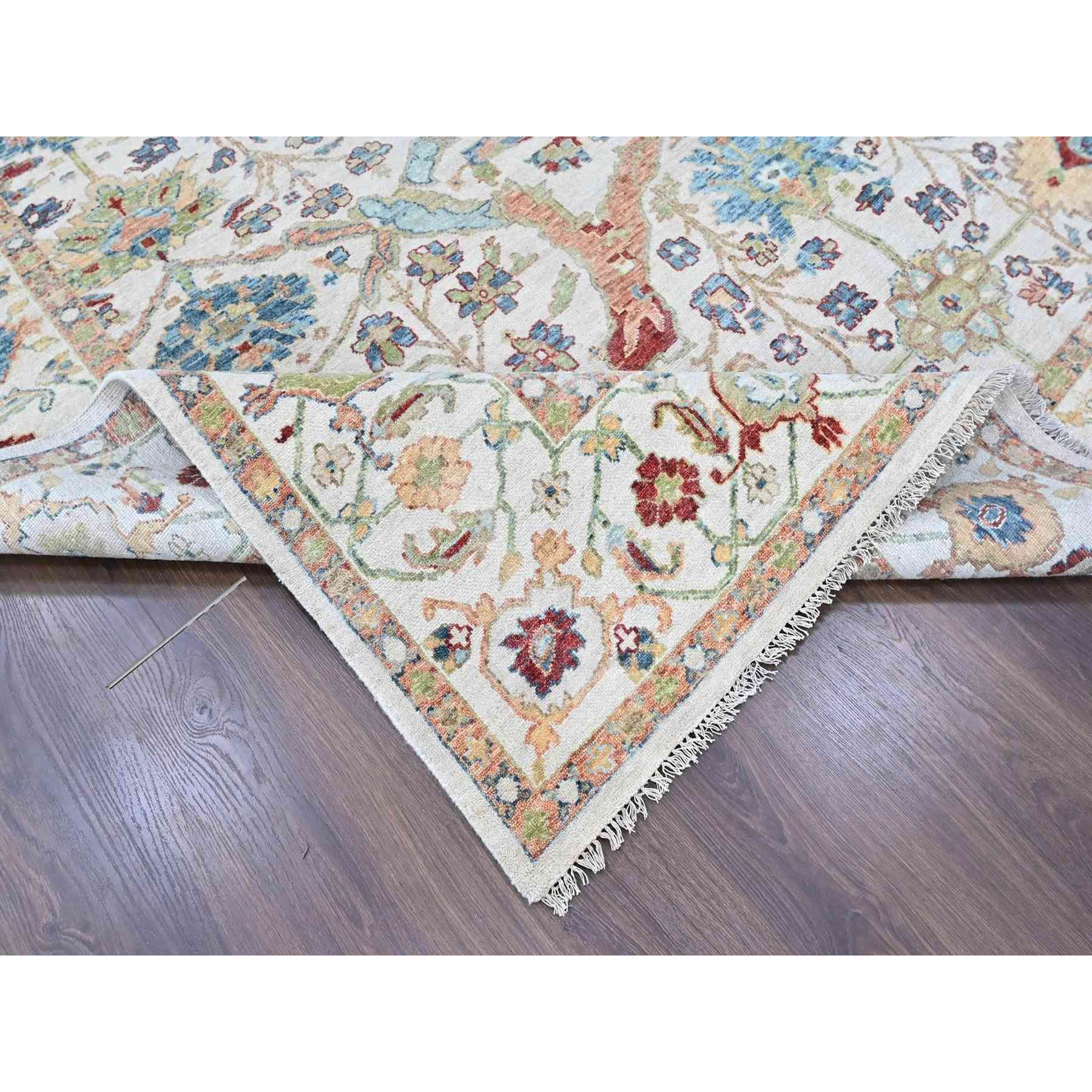 Oushak-And-Peshawar-Hand-Knotted-Rug-52290