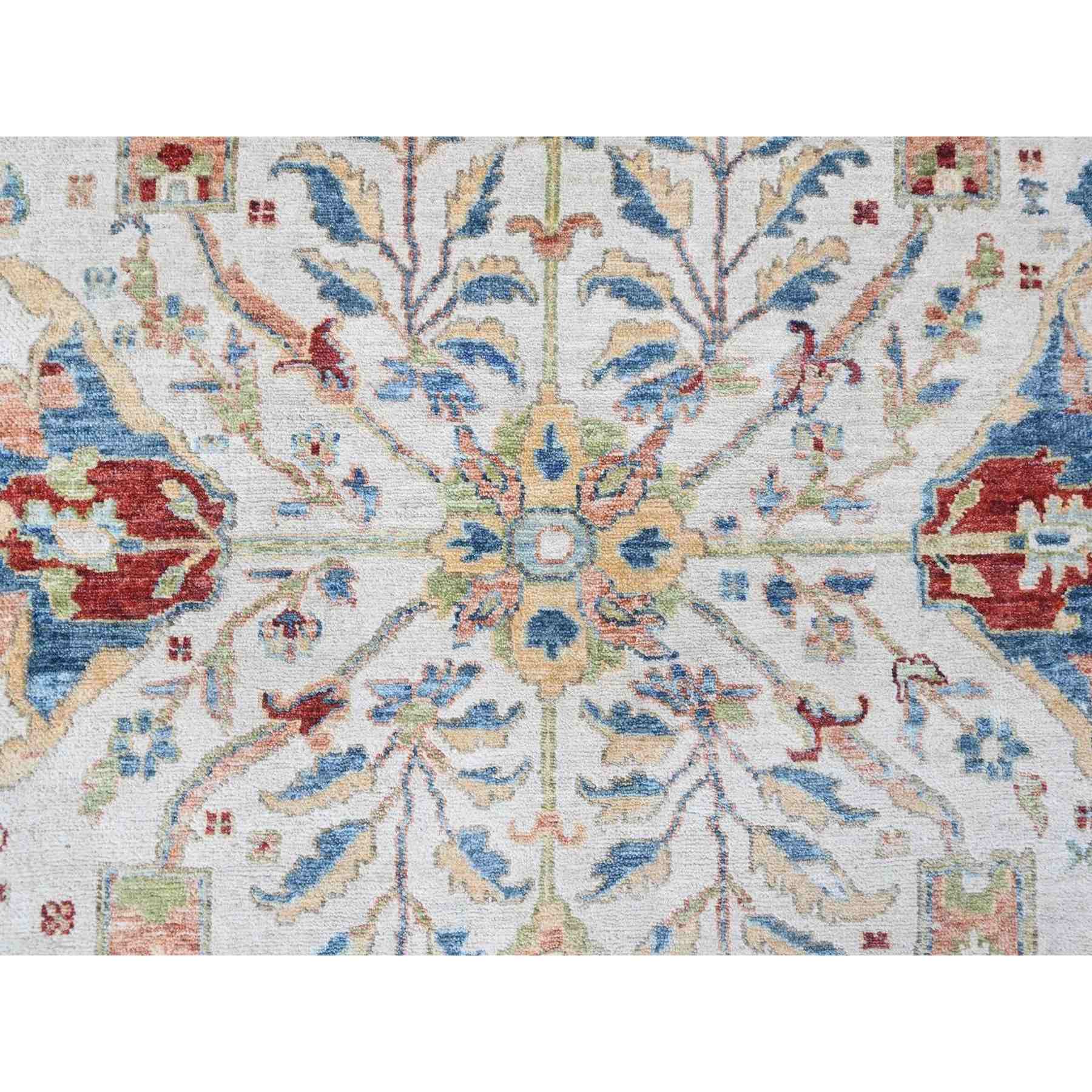 Oushak-And-Peshawar-Hand-Knotted-Rug-52290