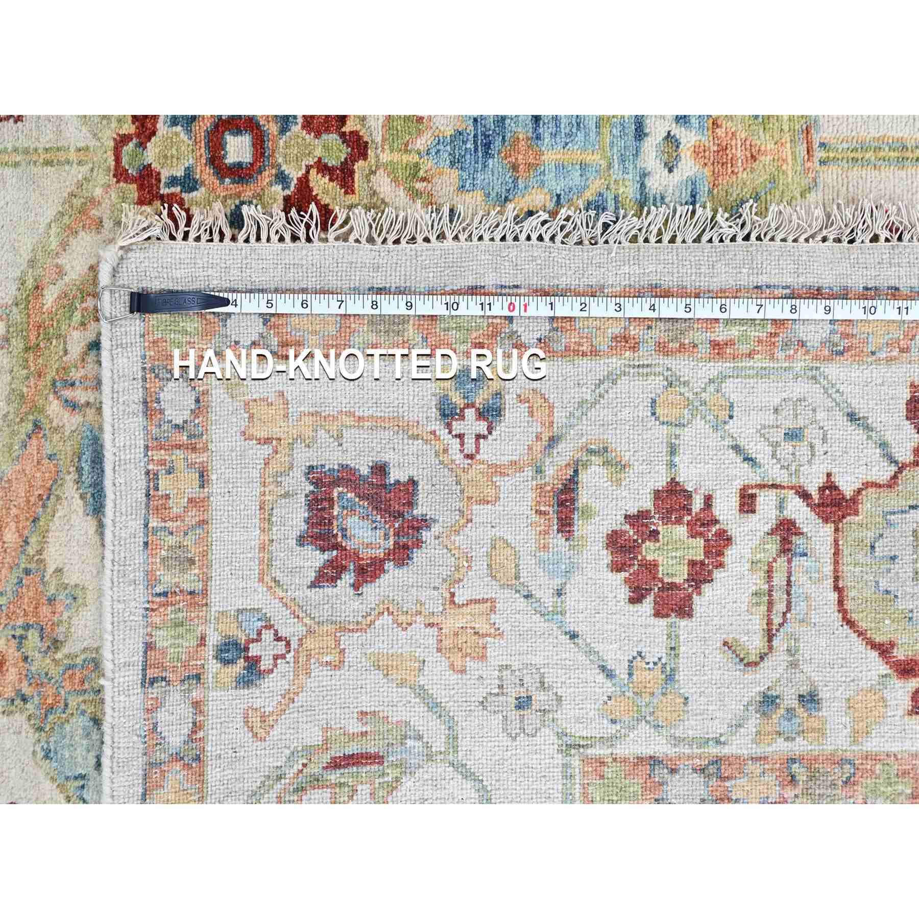 Oushak-And-Peshawar-Hand-Knotted-Rug-52290