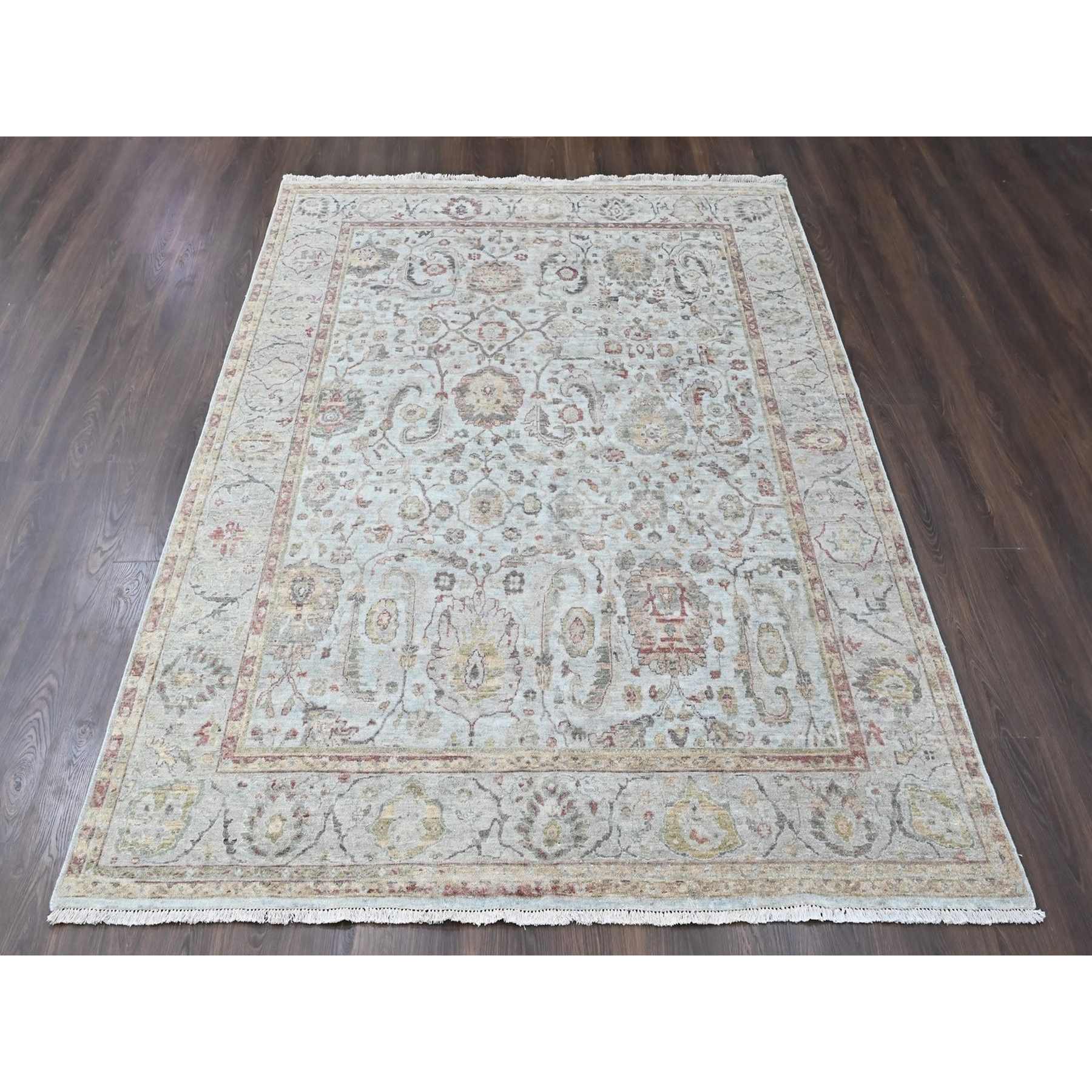 Oushak-And-Peshawar-Hand-Knotted-Rug-52295