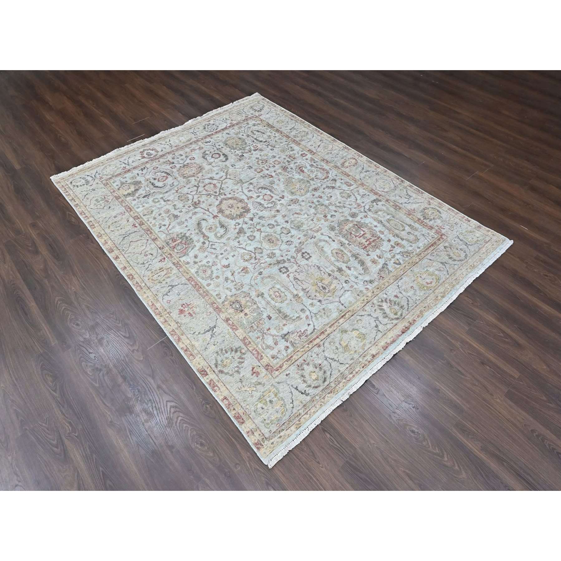 Oushak-And-Peshawar-Hand-Knotted-Rug-52295