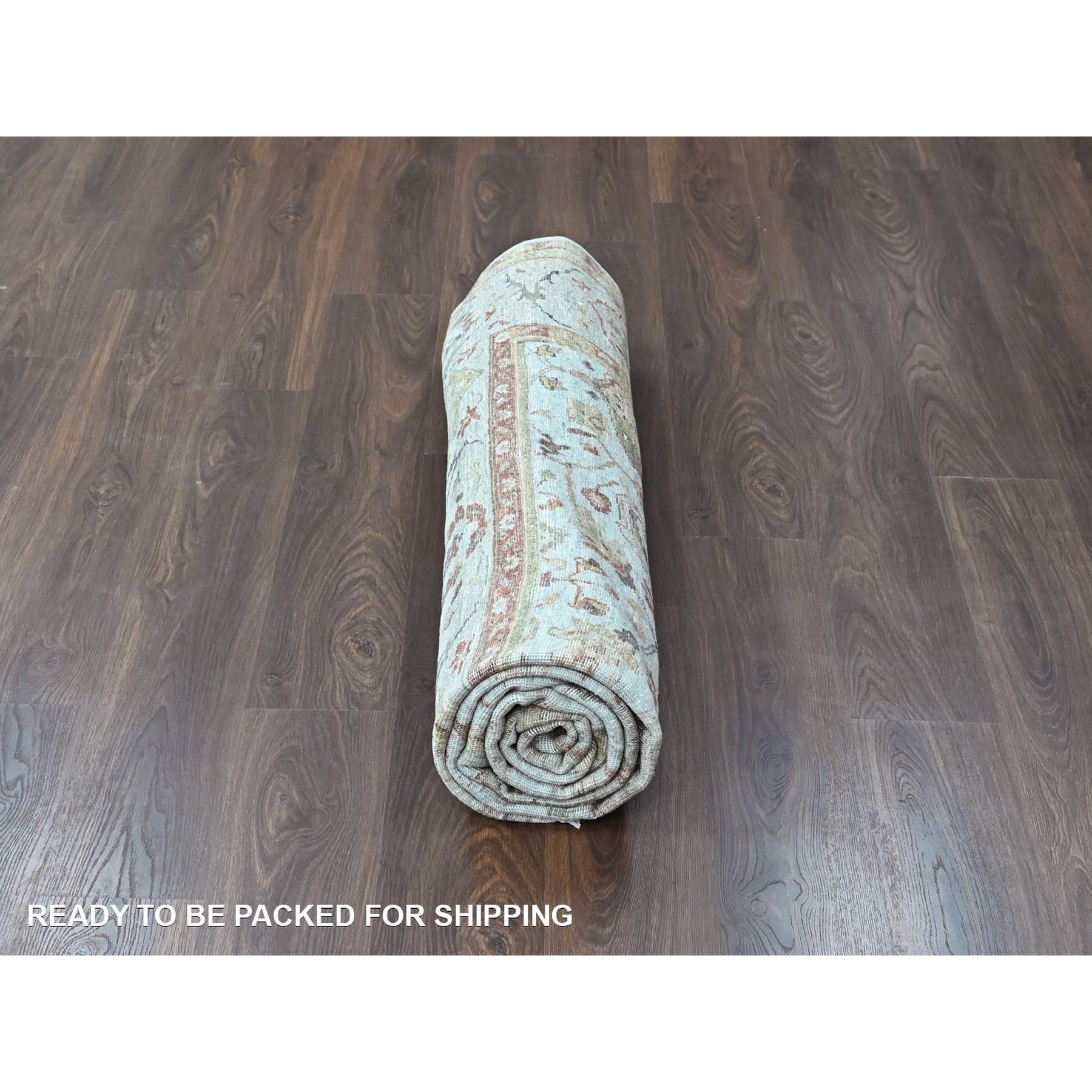 Oushak-And-Peshawar-Hand-Knotted-Rug-52295