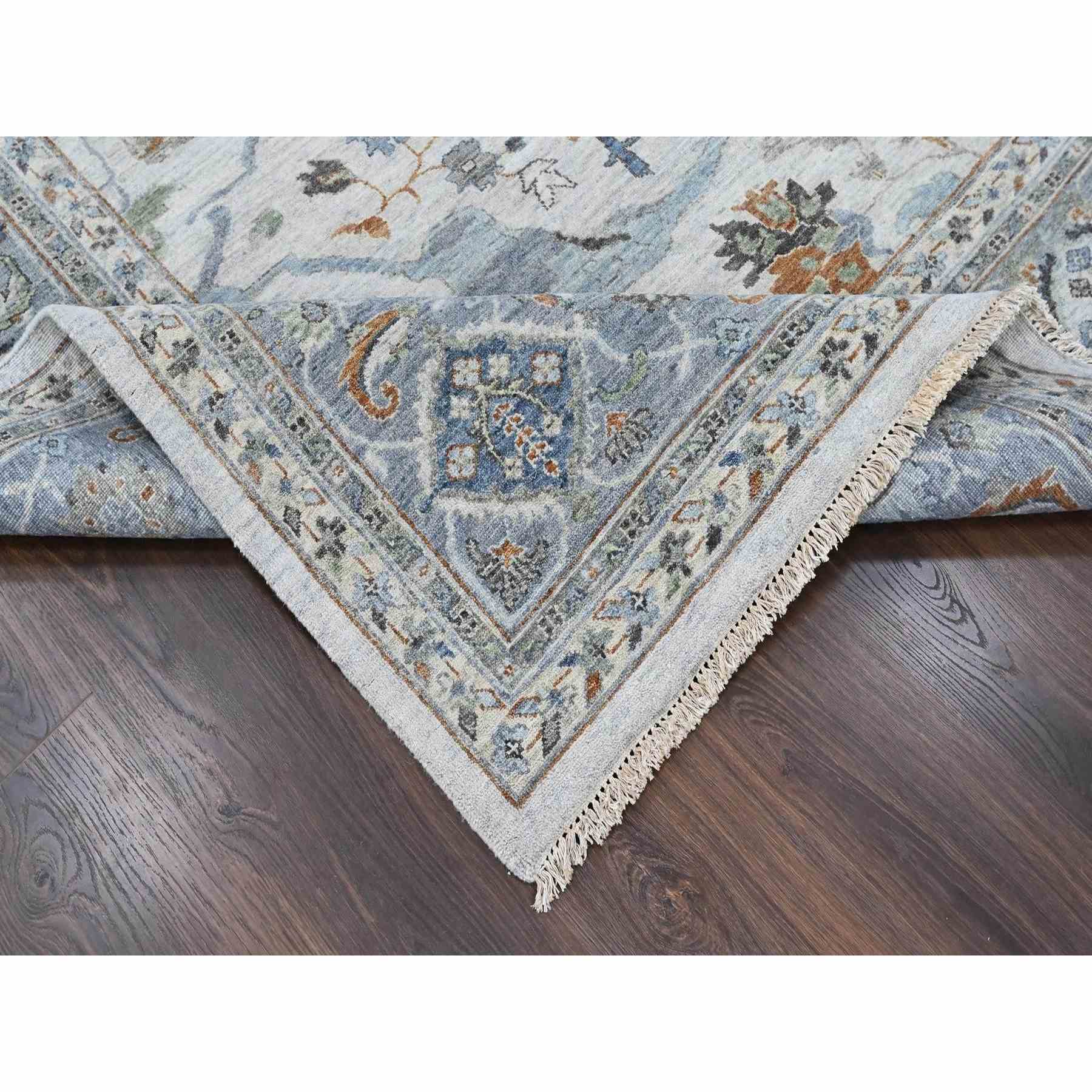 Oushak-And-Peshawar-Hand-Knotted-Rug-52310