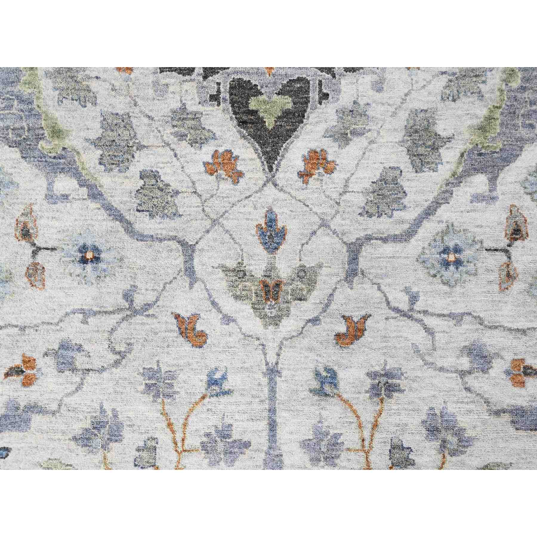 Oushak-And-Peshawar-Hand-Knotted-Rug-52310
