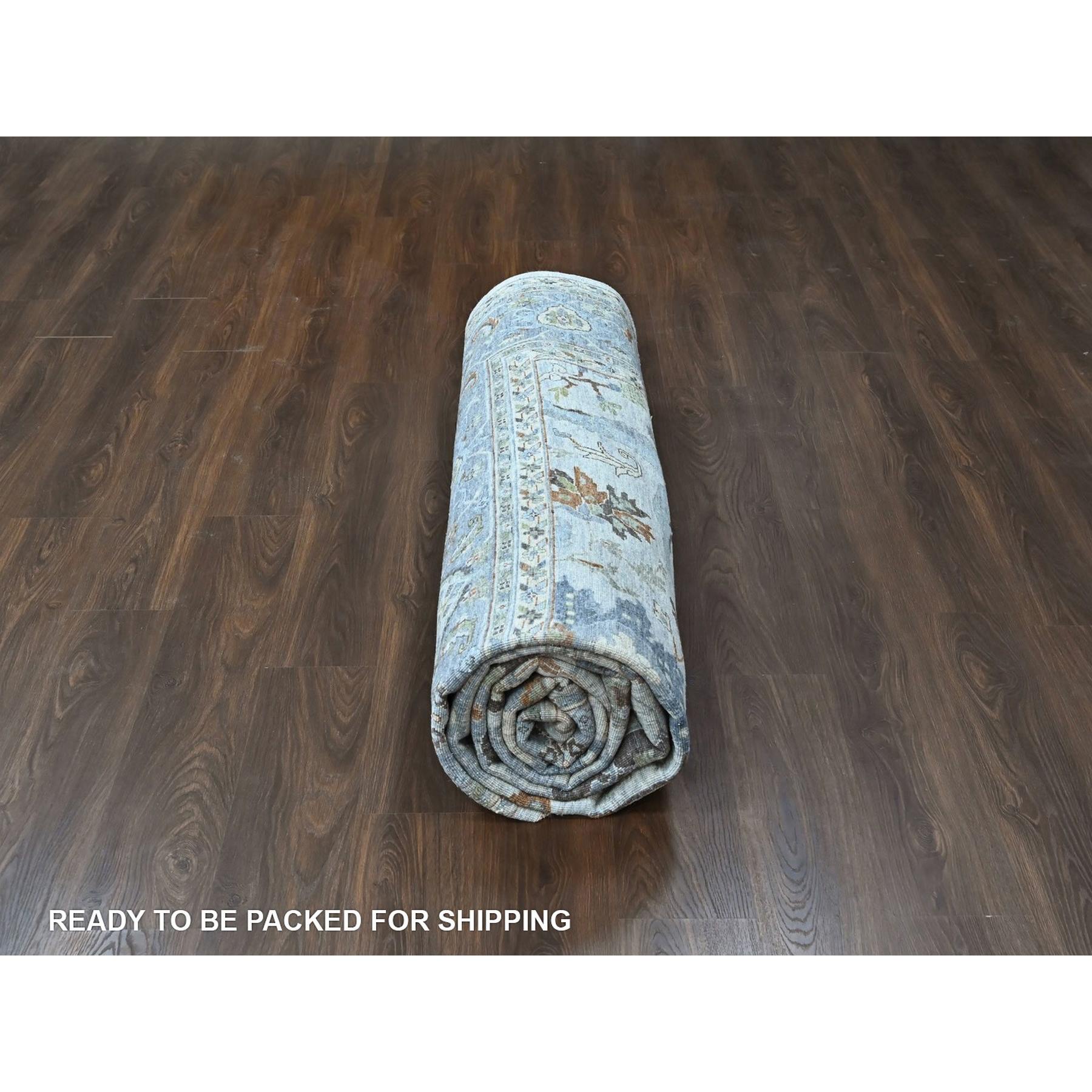 Oushak-And-Peshawar-Hand-Knotted-Rug-52310