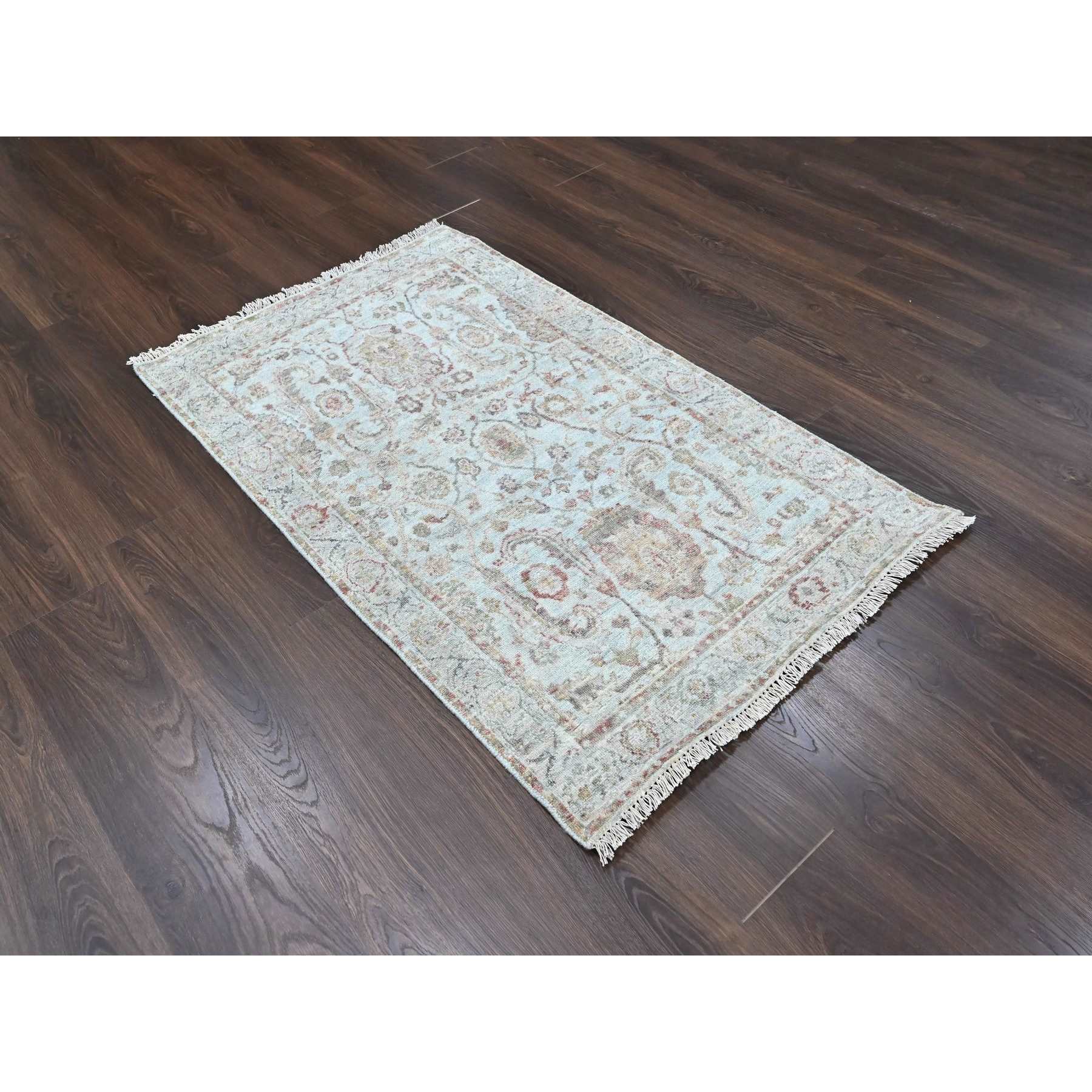 Oushak-And-Peshawar-Hand-Knotted-Rug-52335