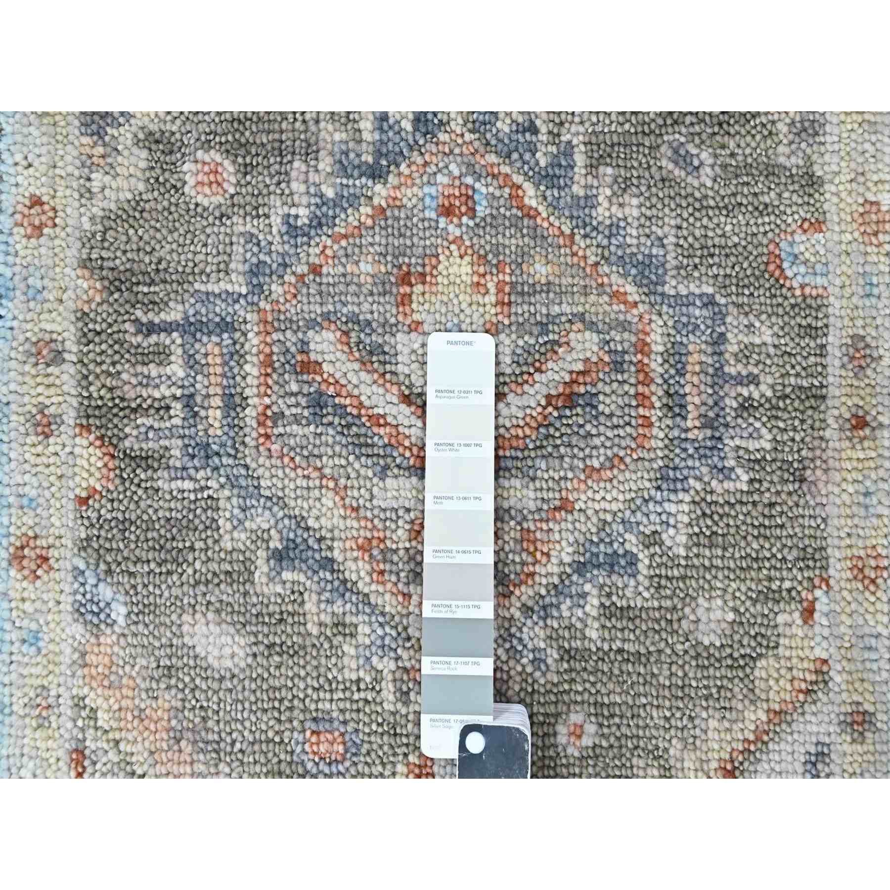 Oushak-And-Peshawar-Hand-Knotted-Rug-52340