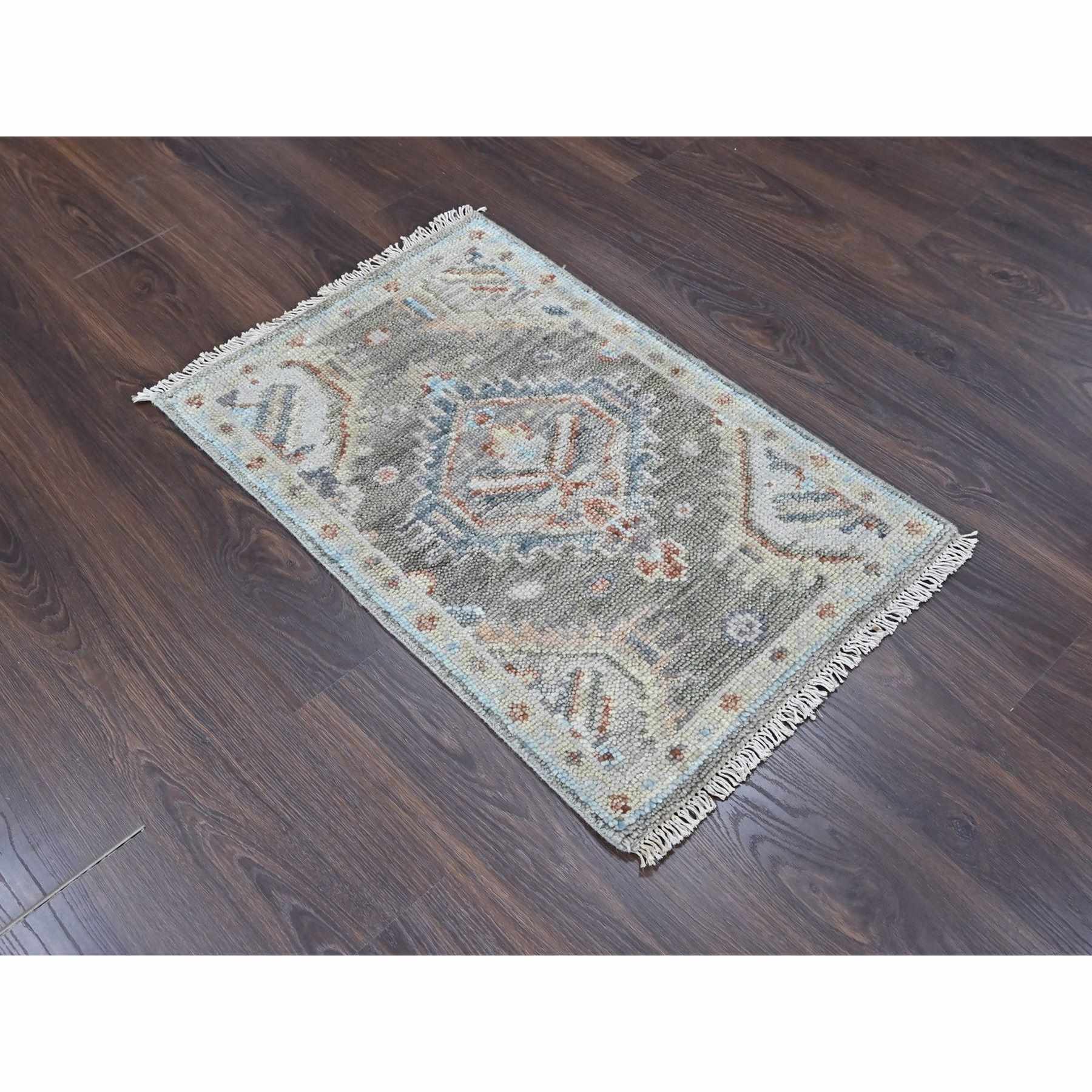 Oushak-And-Peshawar-Hand-Knotted-Rug-52345