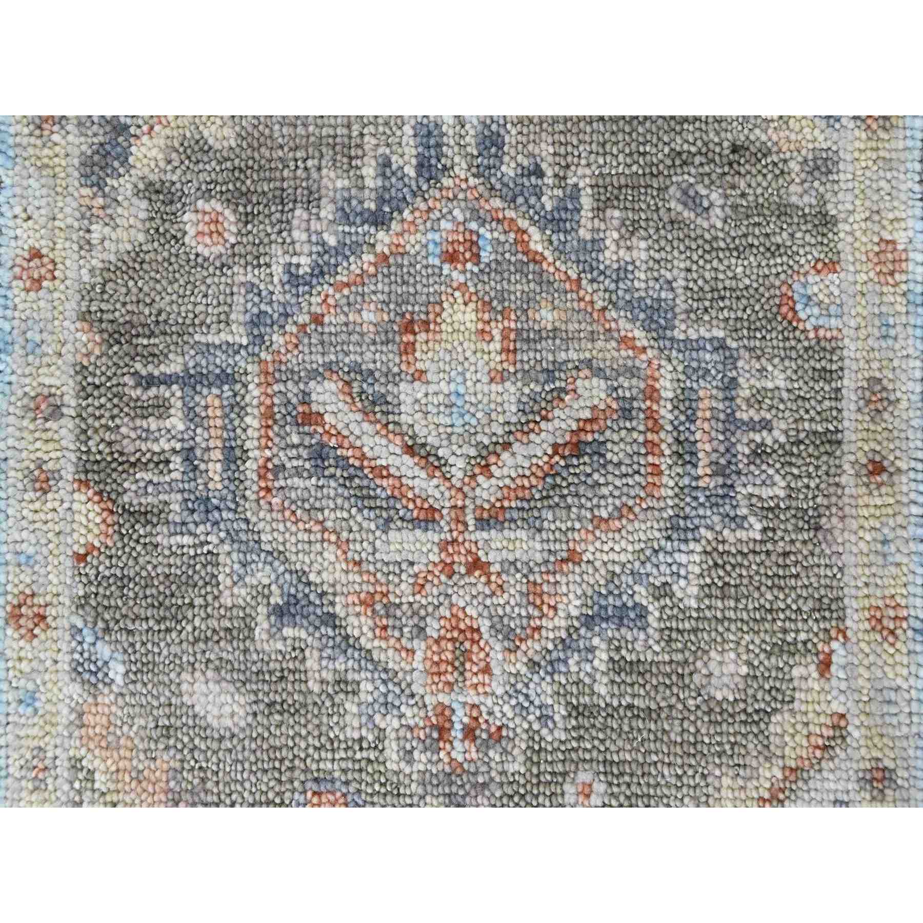 Oushak-And-Peshawar-Hand-Knotted-Rug-52345