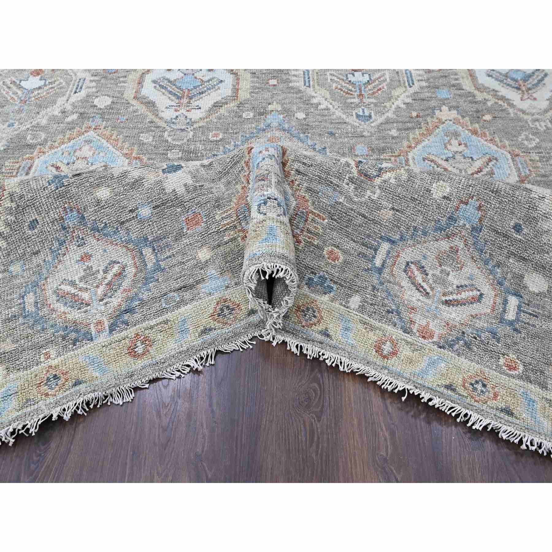 Oushak-And-Peshawar-Hand-Knotted-Rug-52350