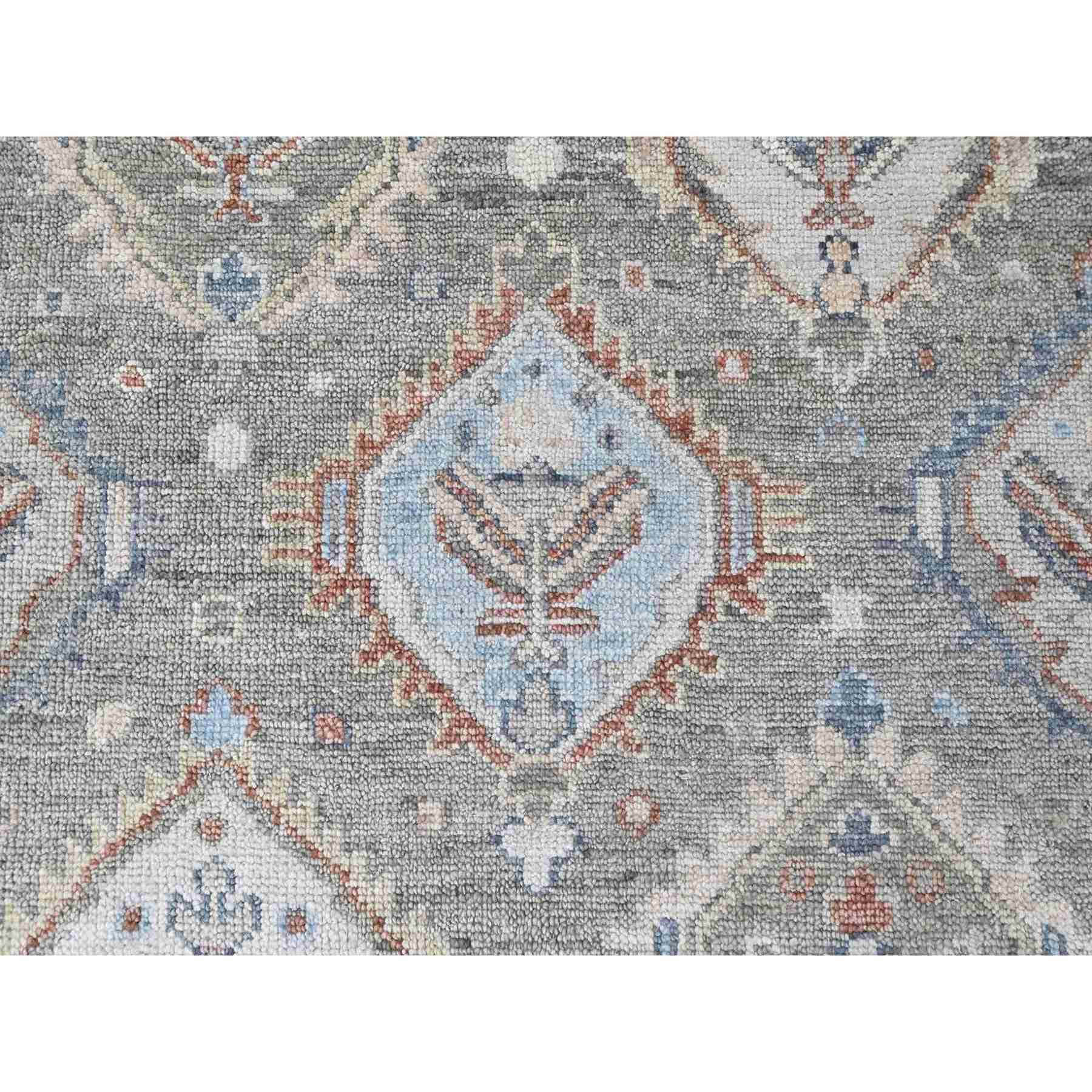 Oushak-And-Peshawar-Hand-Knotted-Rug-52350