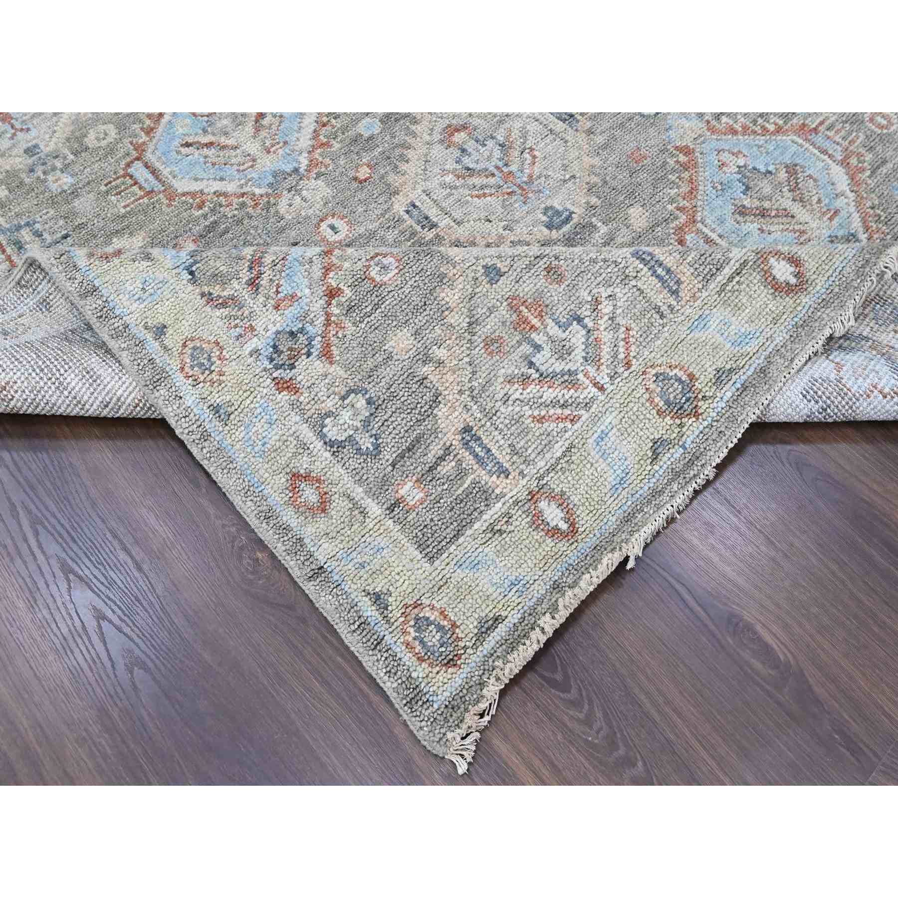 Oushak-And-Peshawar-Hand-Knotted-Rug-52355
