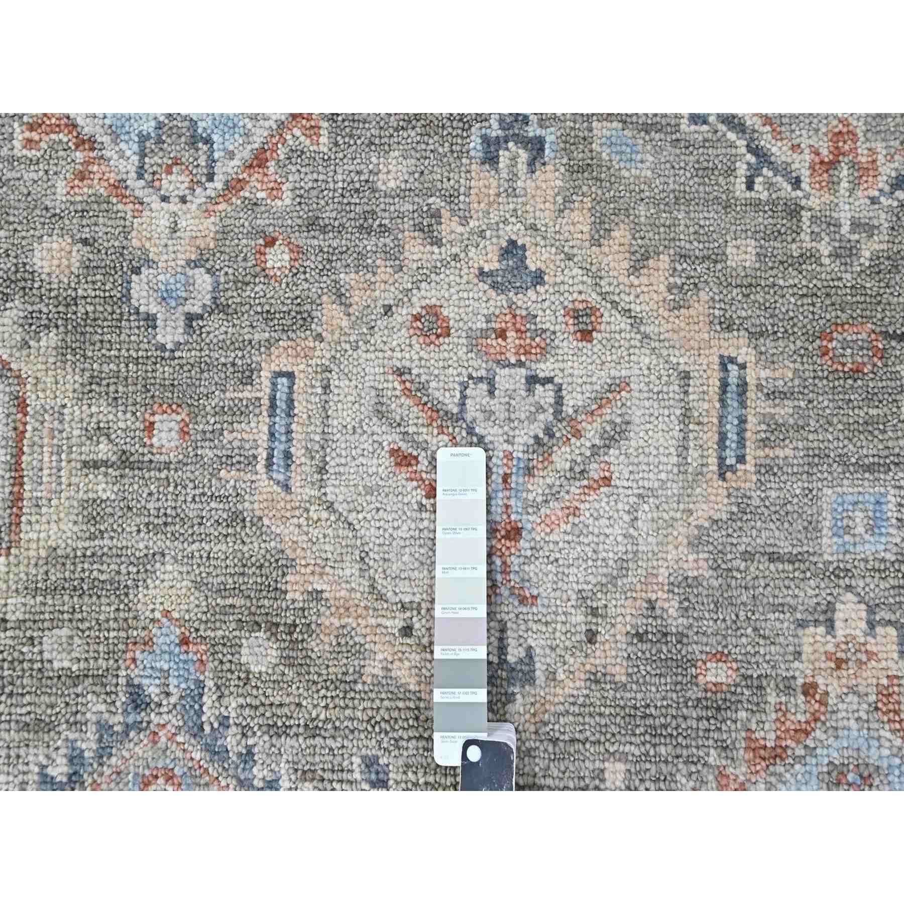 Oushak-And-Peshawar-Hand-Knotted-Rug-52355