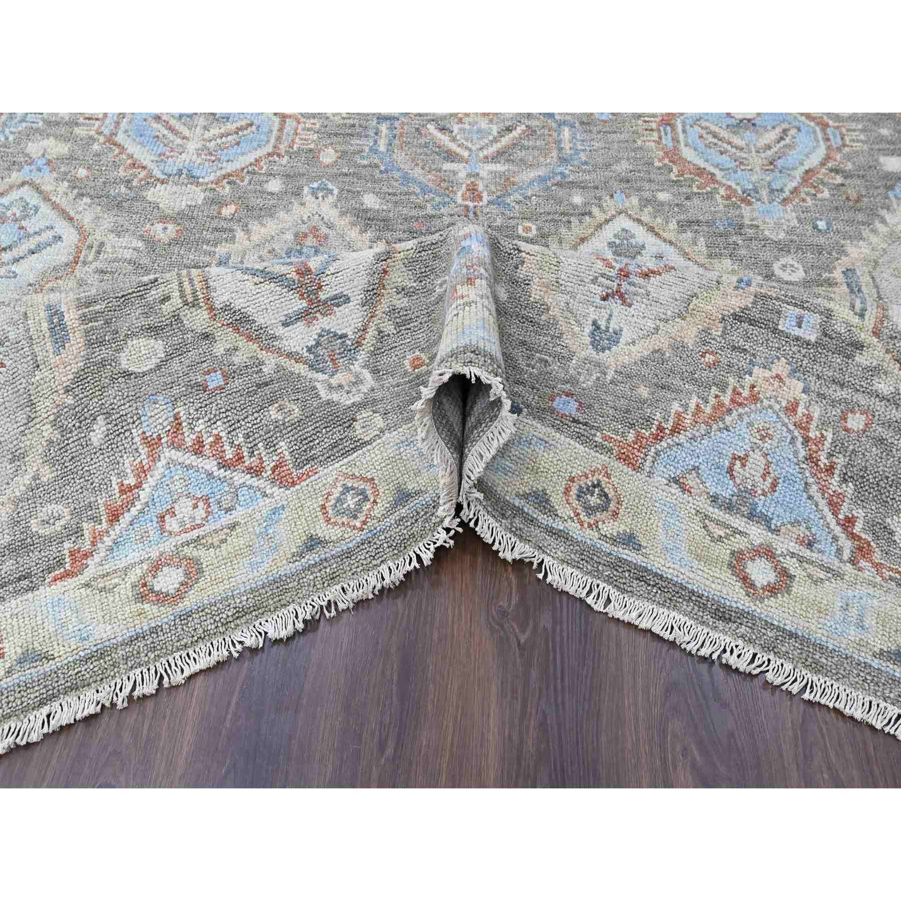 Oushak-And-Peshawar-Hand-Knotted-Rug-52360