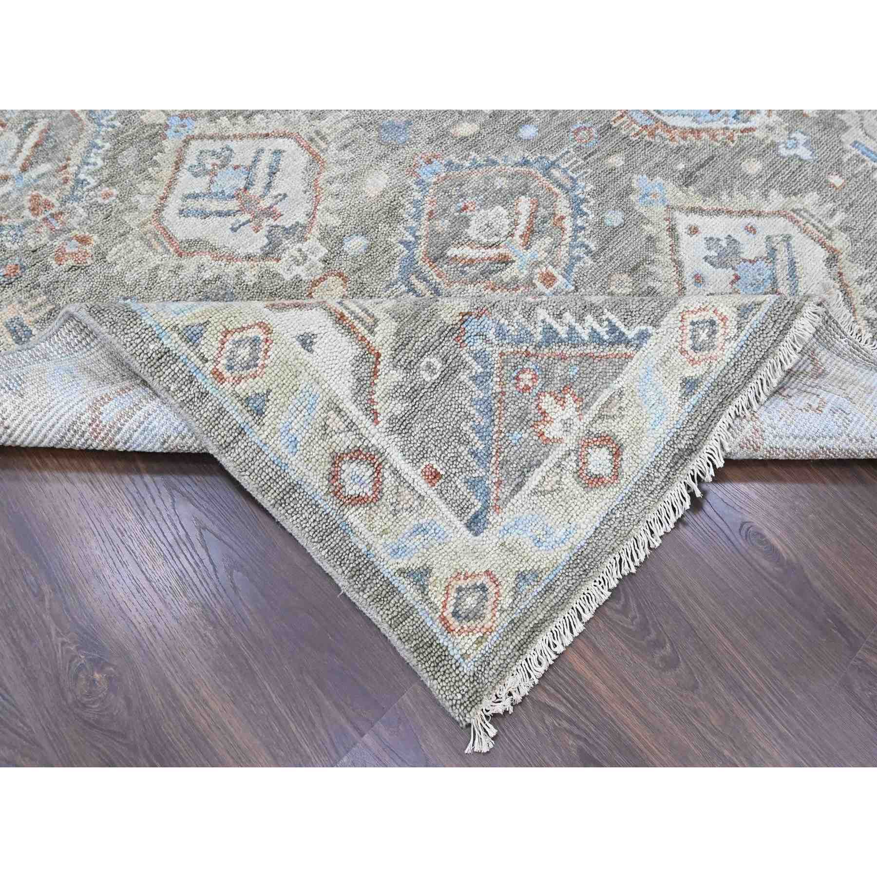 Oushak-And-Peshawar-Hand-Knotted-Rug-52360