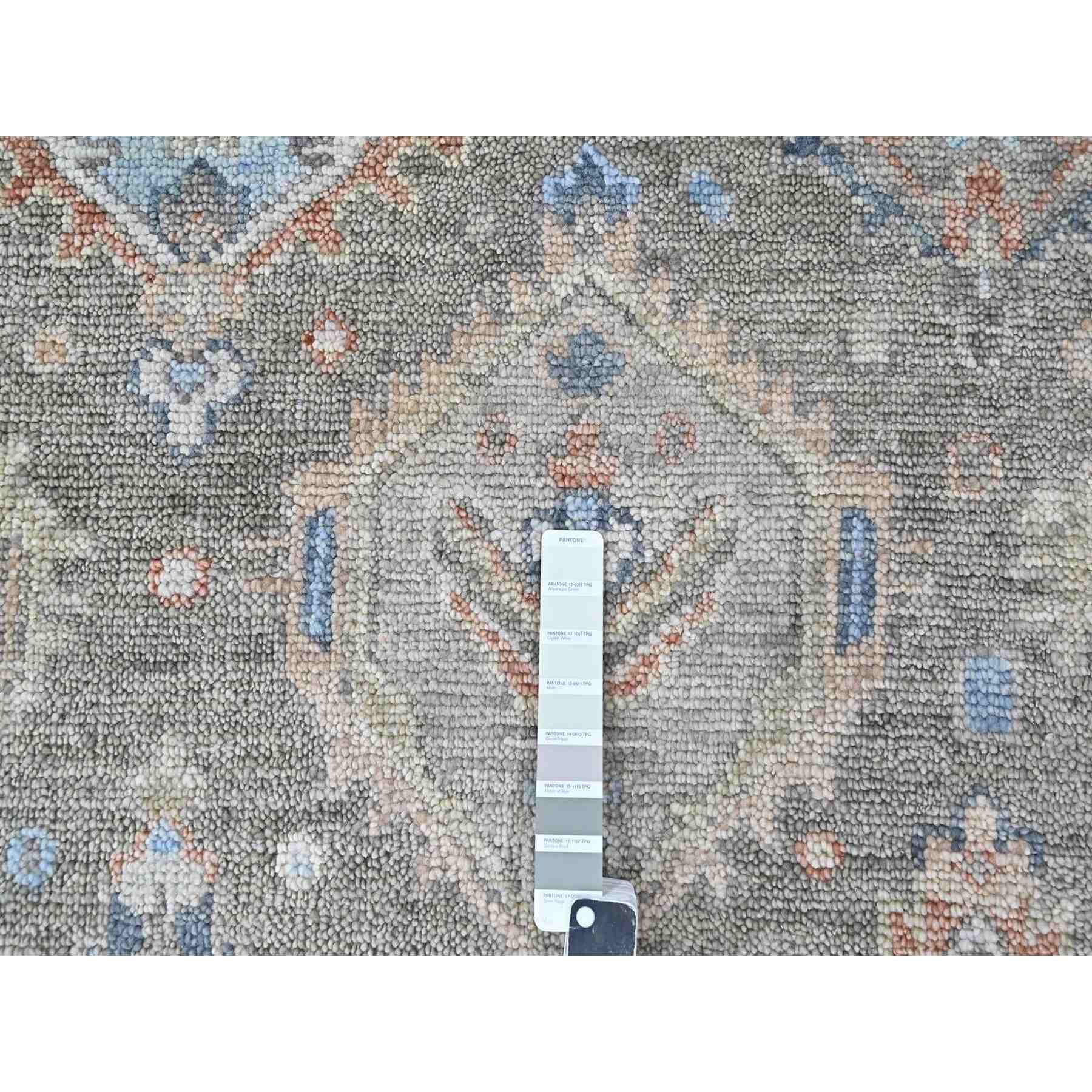 Oushak-And-Peshawar-Hand-Knotted-Rug-52360