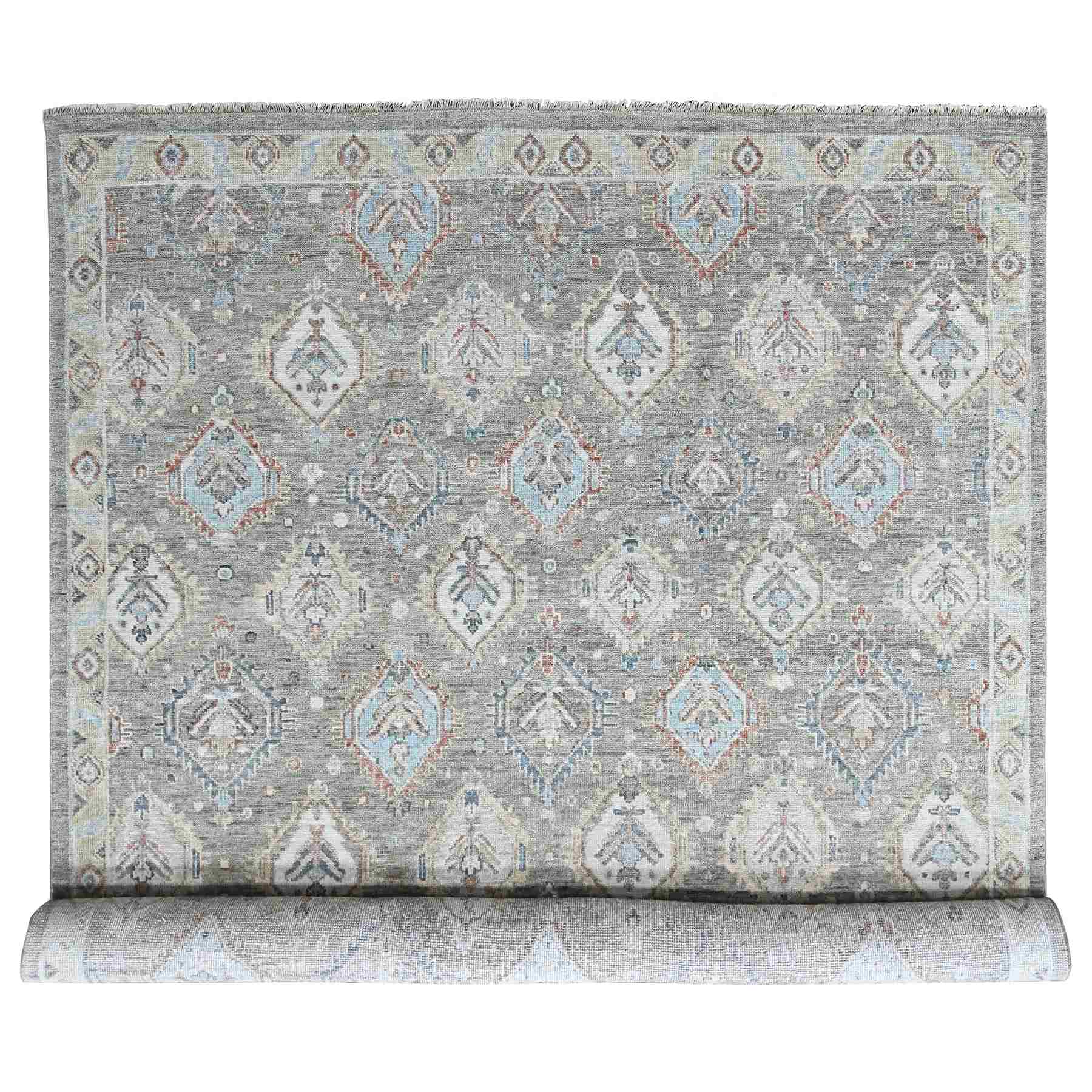 Oushak-And-Peshawar-Hand-Knotted-Rug-52365