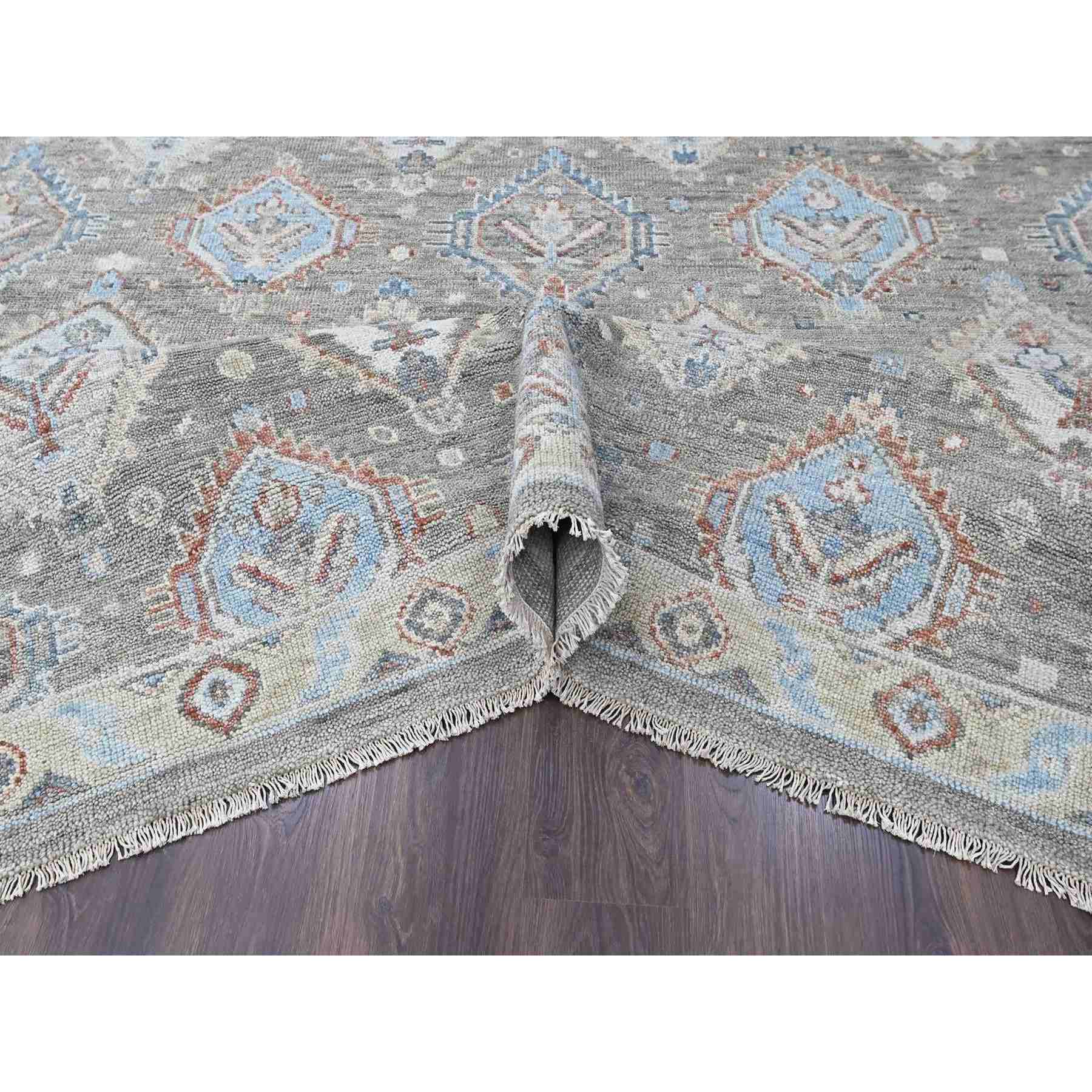 Oushak-And-Peshawar-Hand-Knotted-Rug-52365