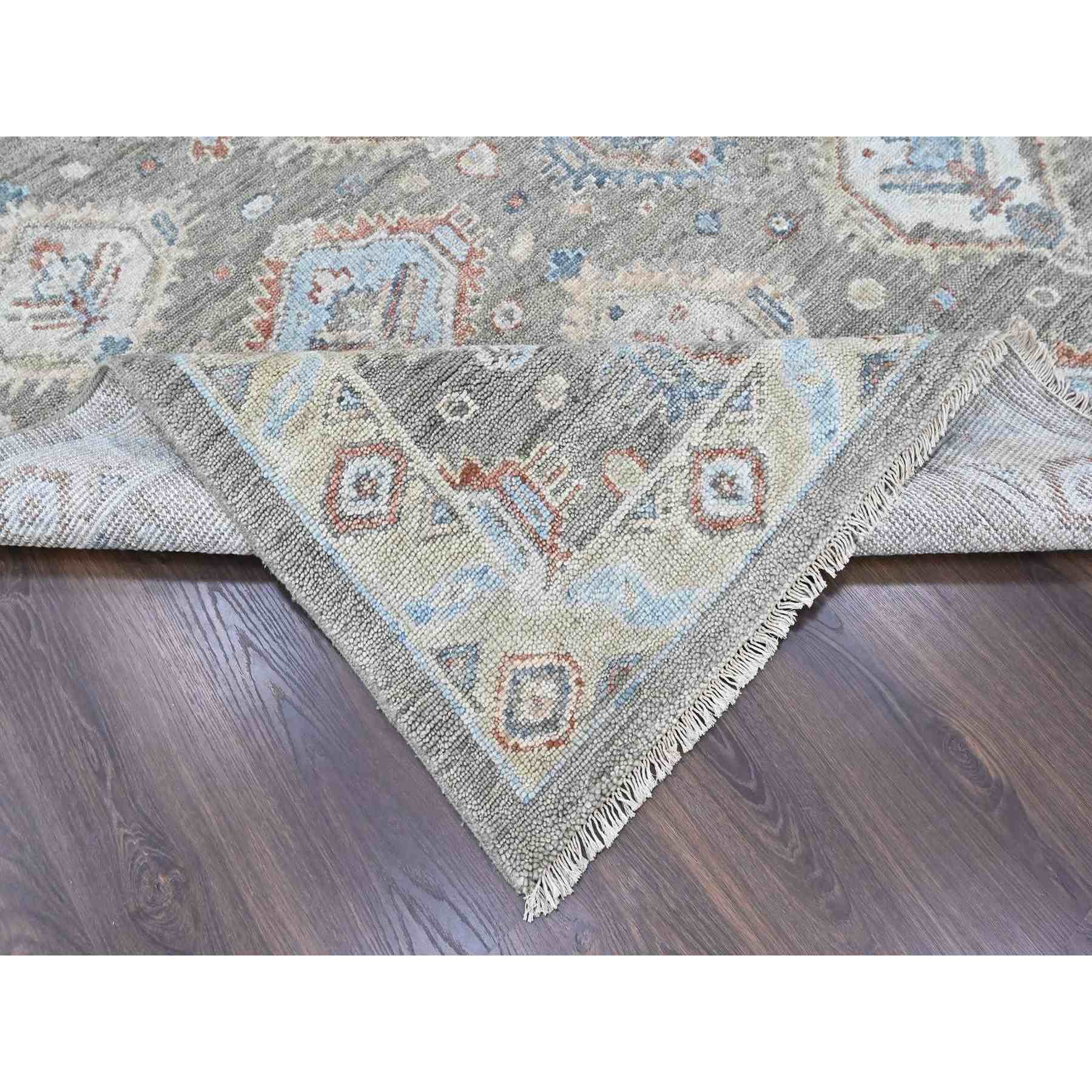 Oushak-And-Peshawar-Hand-Knotted-Rug-52365