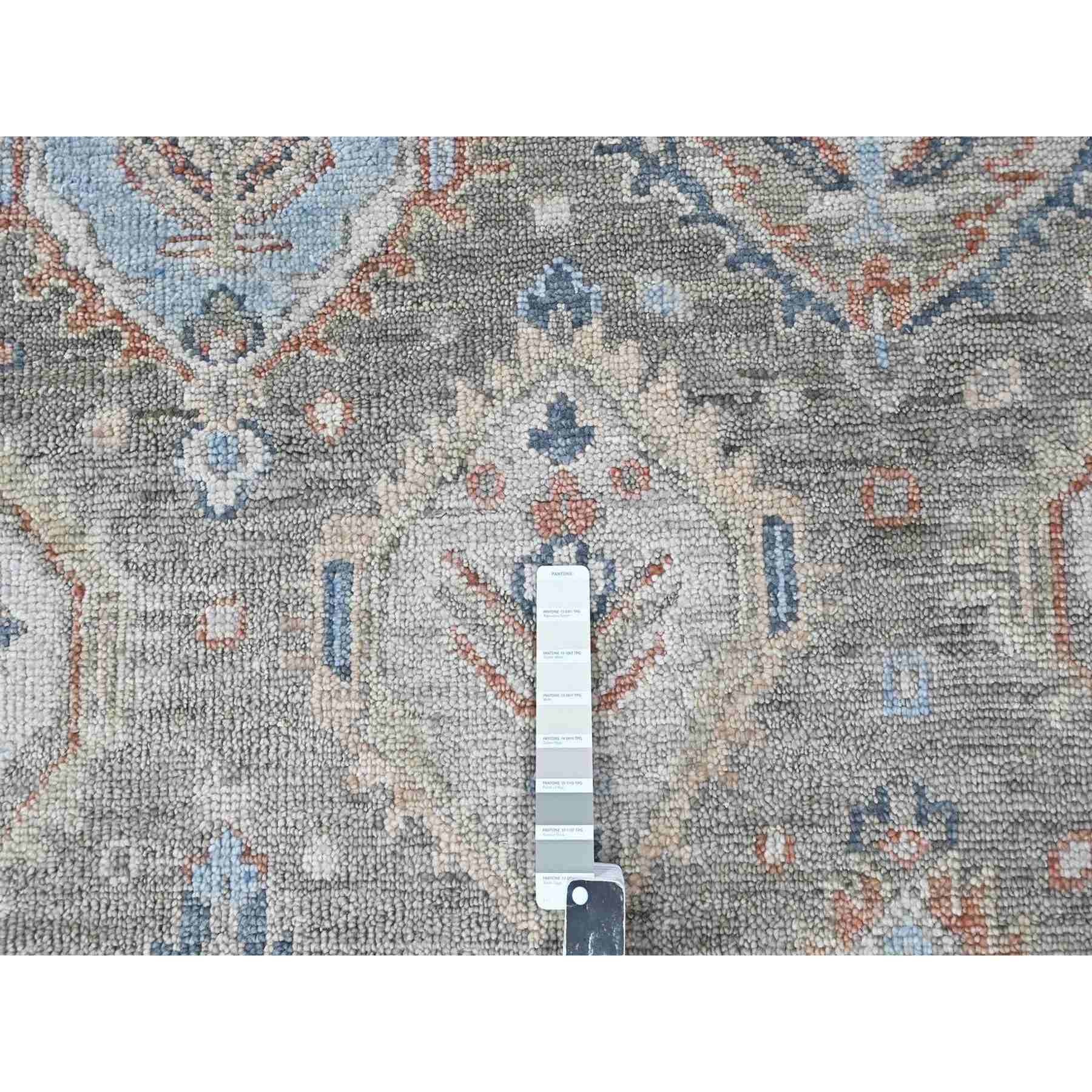 Oushak-And-Peshawar-Hand-Knotted-Rug-52365