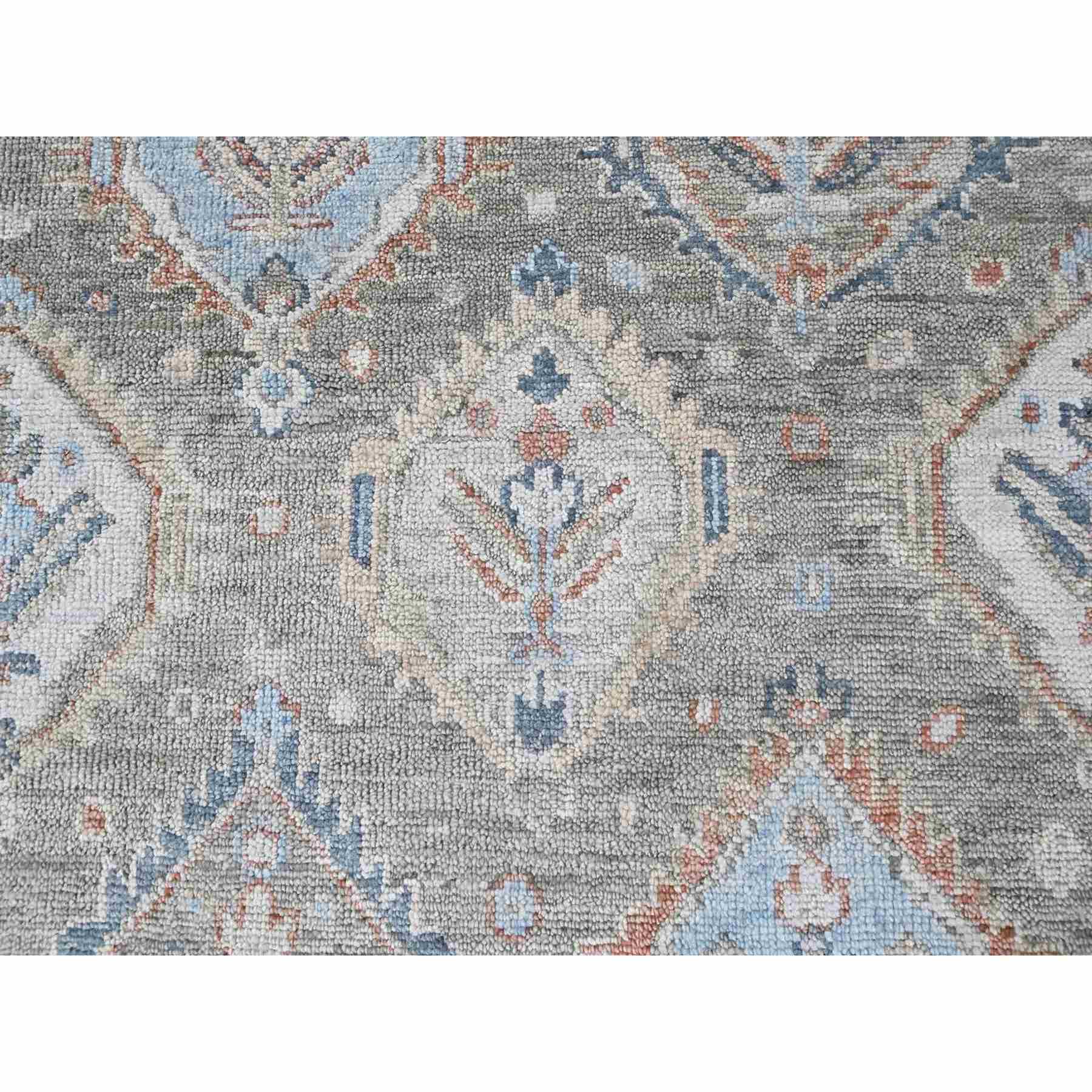 Oushak-And-Peshawar-Hand-Knotted-Rug-52365