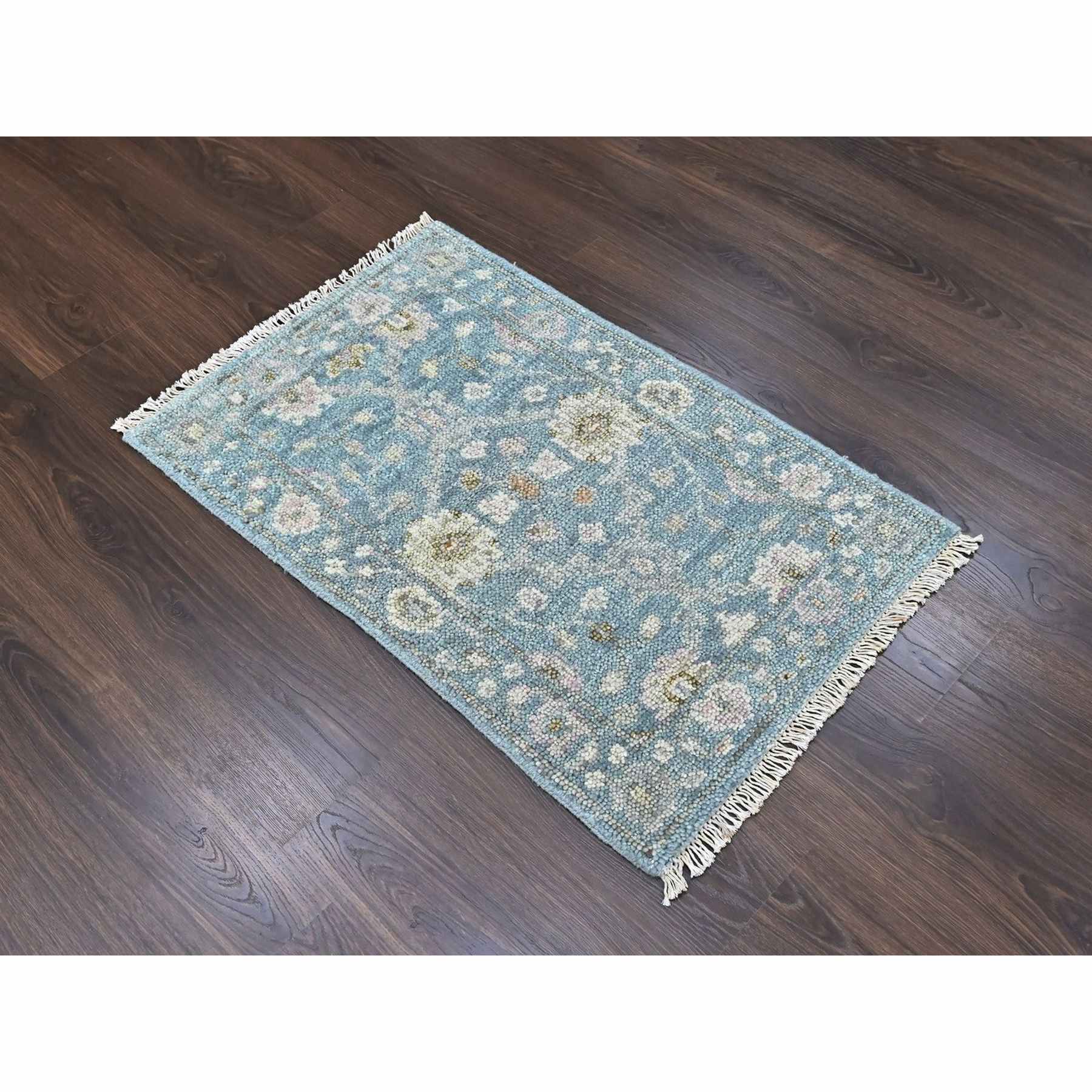 Oushak-And-Peshawar-Hand-Knotted-Rug-52370