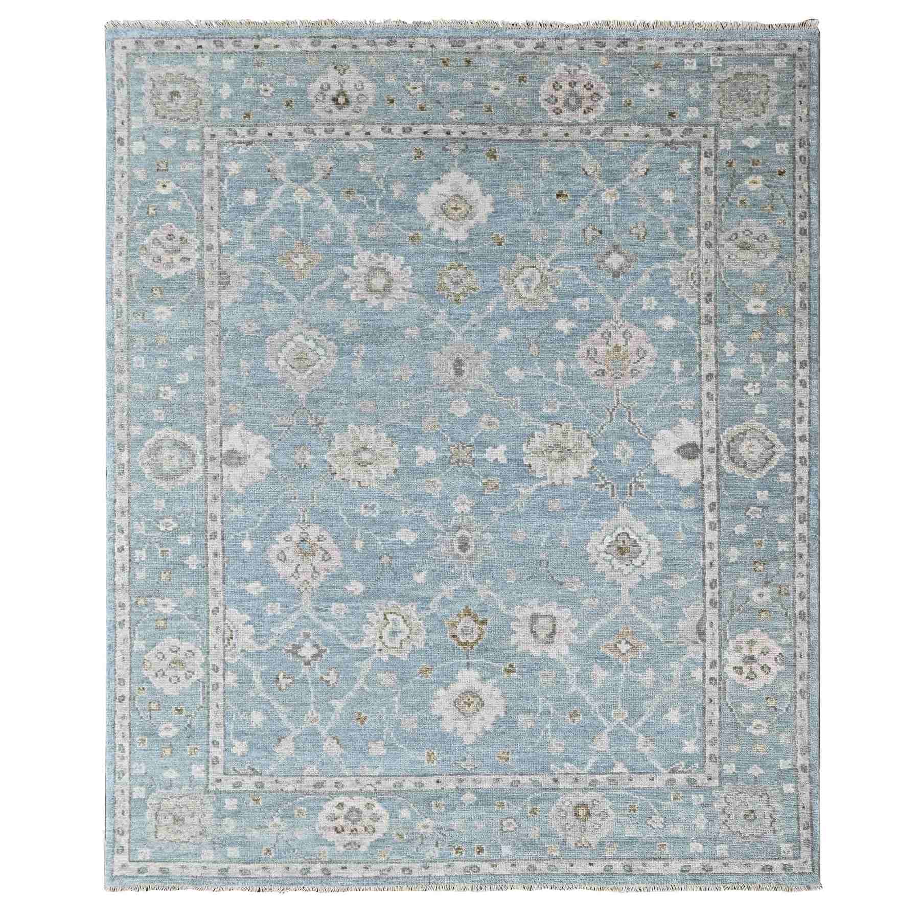 Oushak-And-Peshawar-Hand-Knotted-Rug-52380