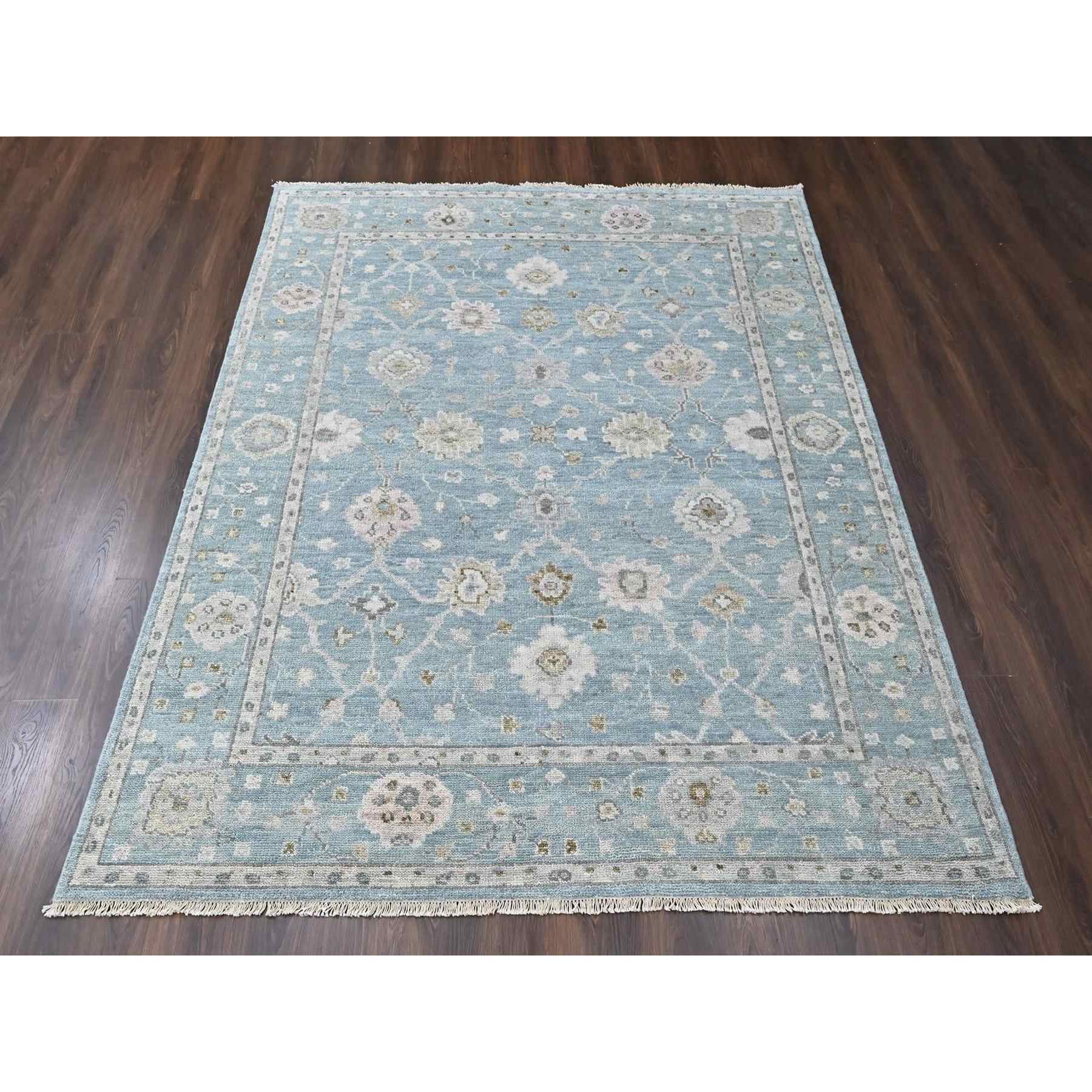 Oushak-And-Peshawar-Hand-Knotted-Rug-52380