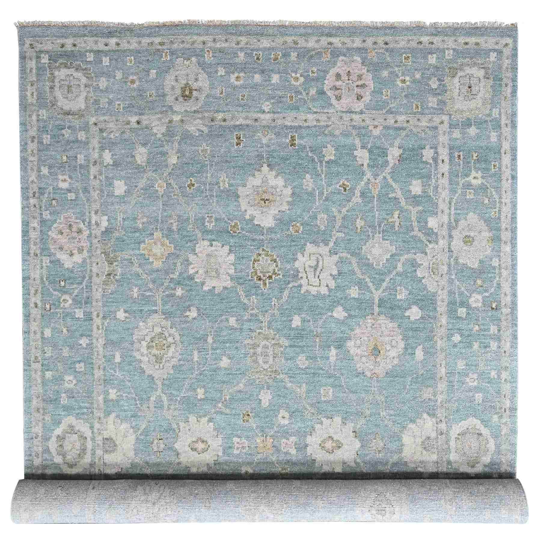 Oushak-And-Peshawar-Hand-Knotted-Rug-52385