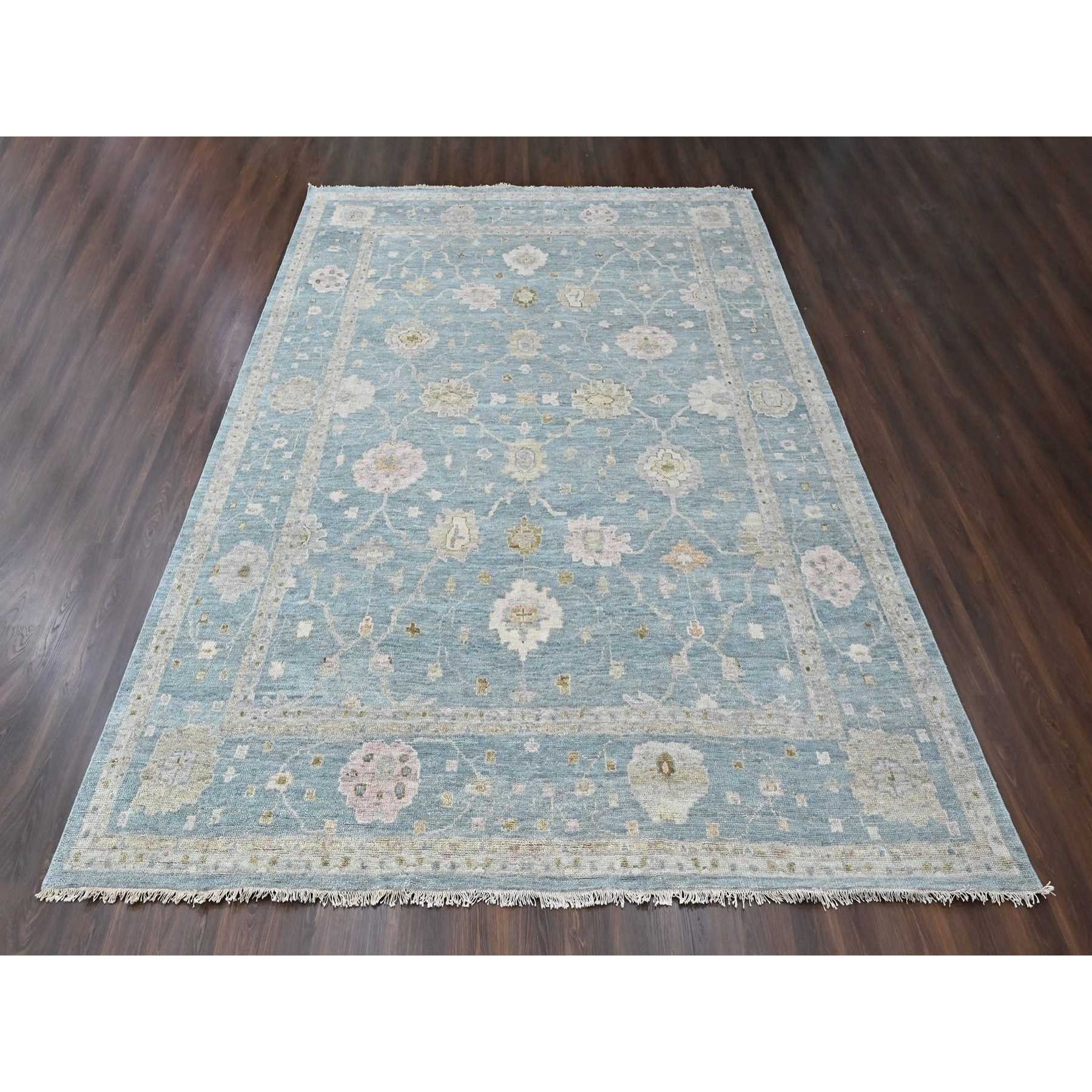 Oushak-And-Peshawar-Hand-Knotted-Rug-52390