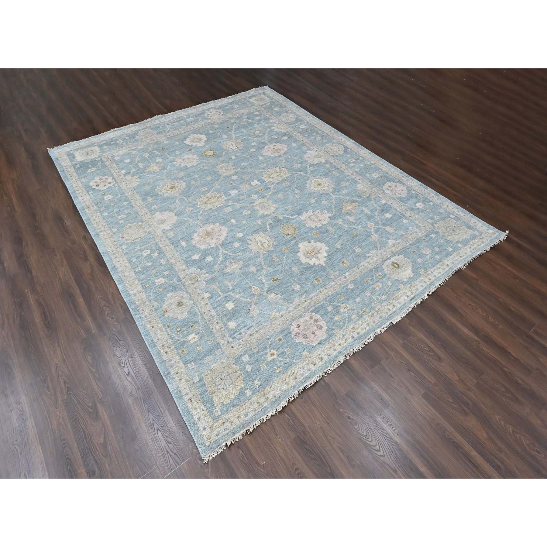 Oushak-And-Peshawar-Hand-Knotted-Rug-52390