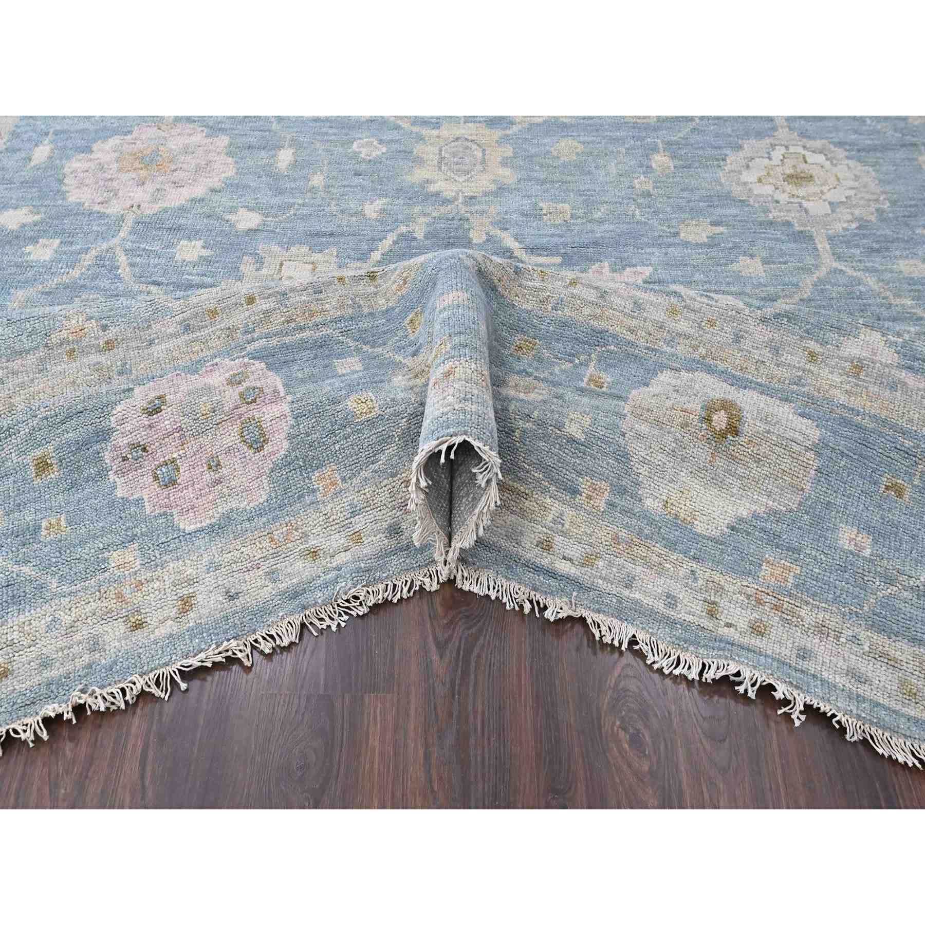 Oushak-And-Peshawar-Hand-Knotted-Rug-52390